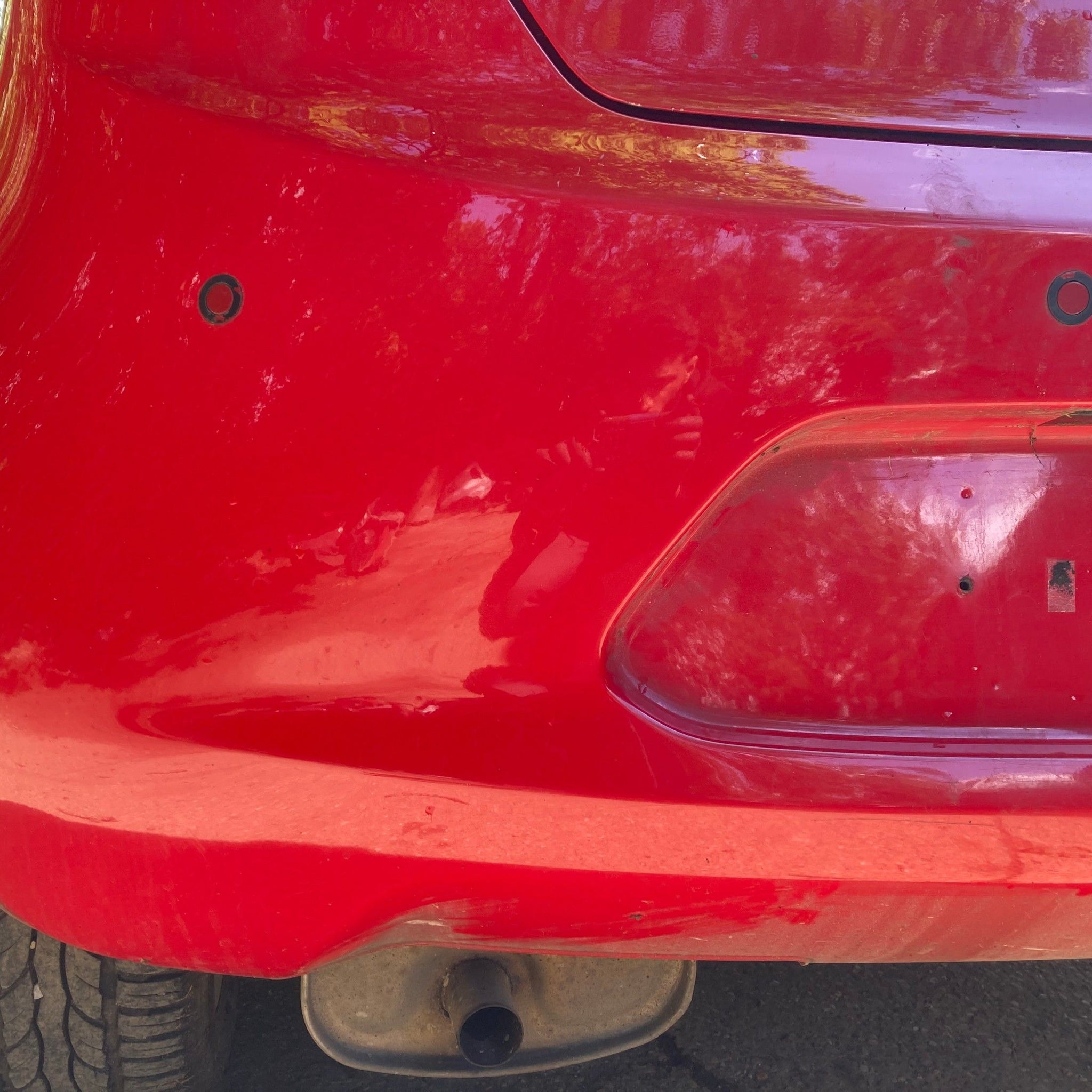 2014 FORD KA Rear Complete Bumper FLAME RED
