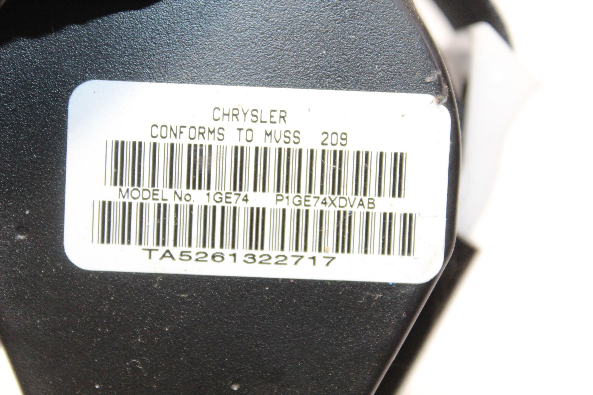 2014 JEEP COMPASS Right side Rear Seat Belt P1GE74XDVAB