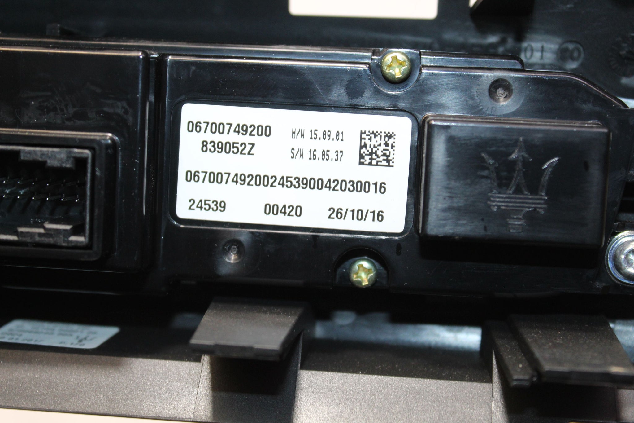 2017 MASERATI GHIBLI 3.0 Climate Control Panel 6700749200
