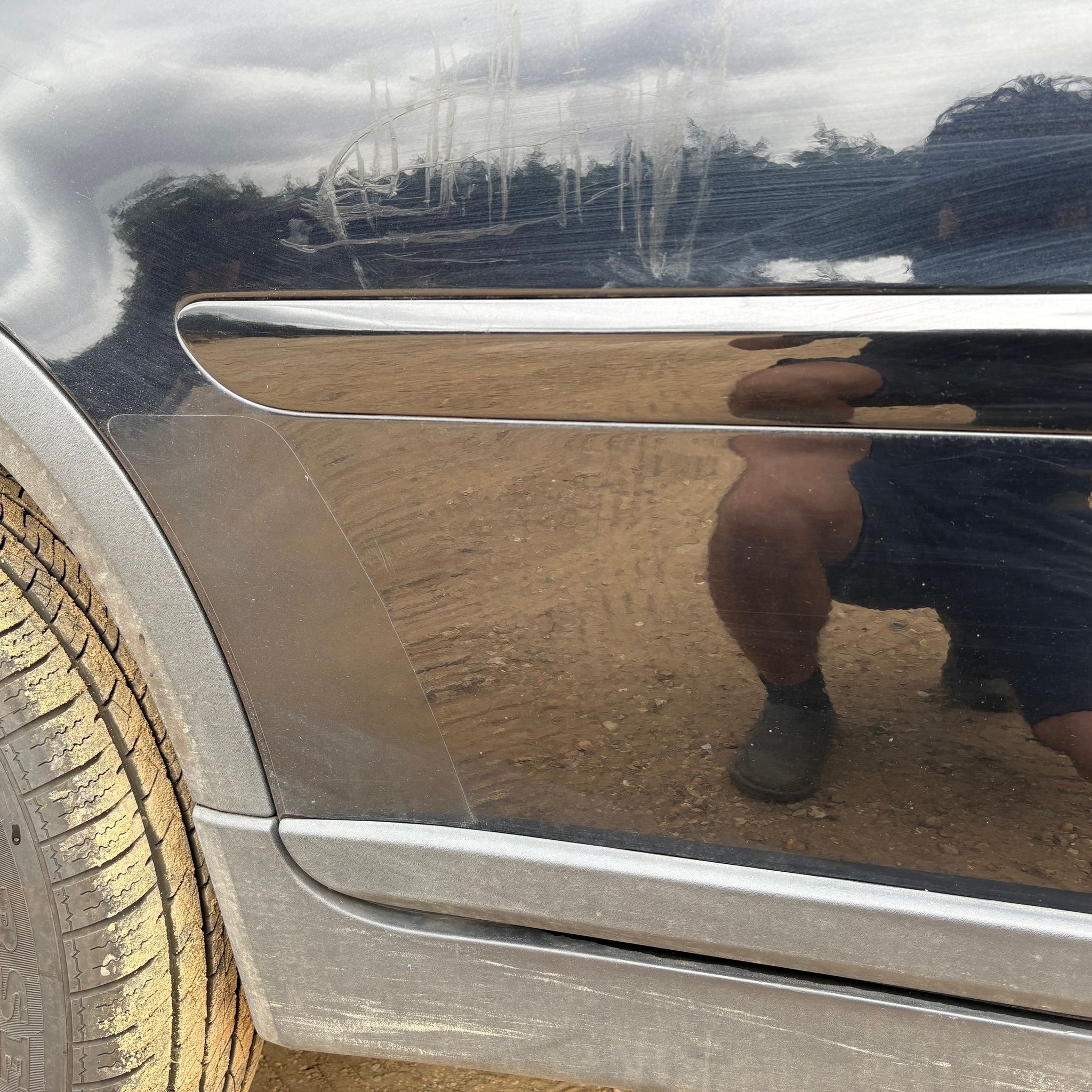 2009 VOLVO XC90 DRIVER SIDE REAR COMPLETE DOOR 452-26 BLACK