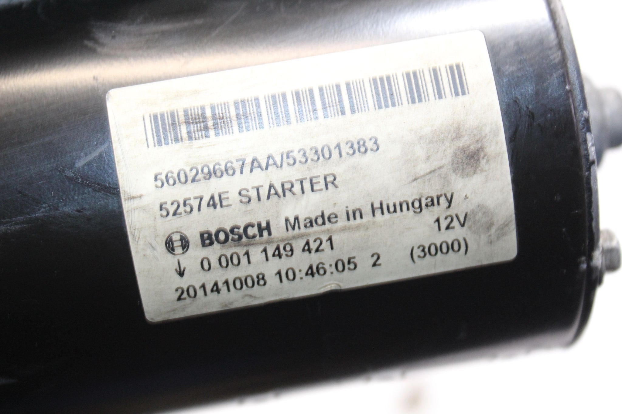 2017 MASERATI GHIBLI 3.0 Starter Motor 52574E 56029667AA