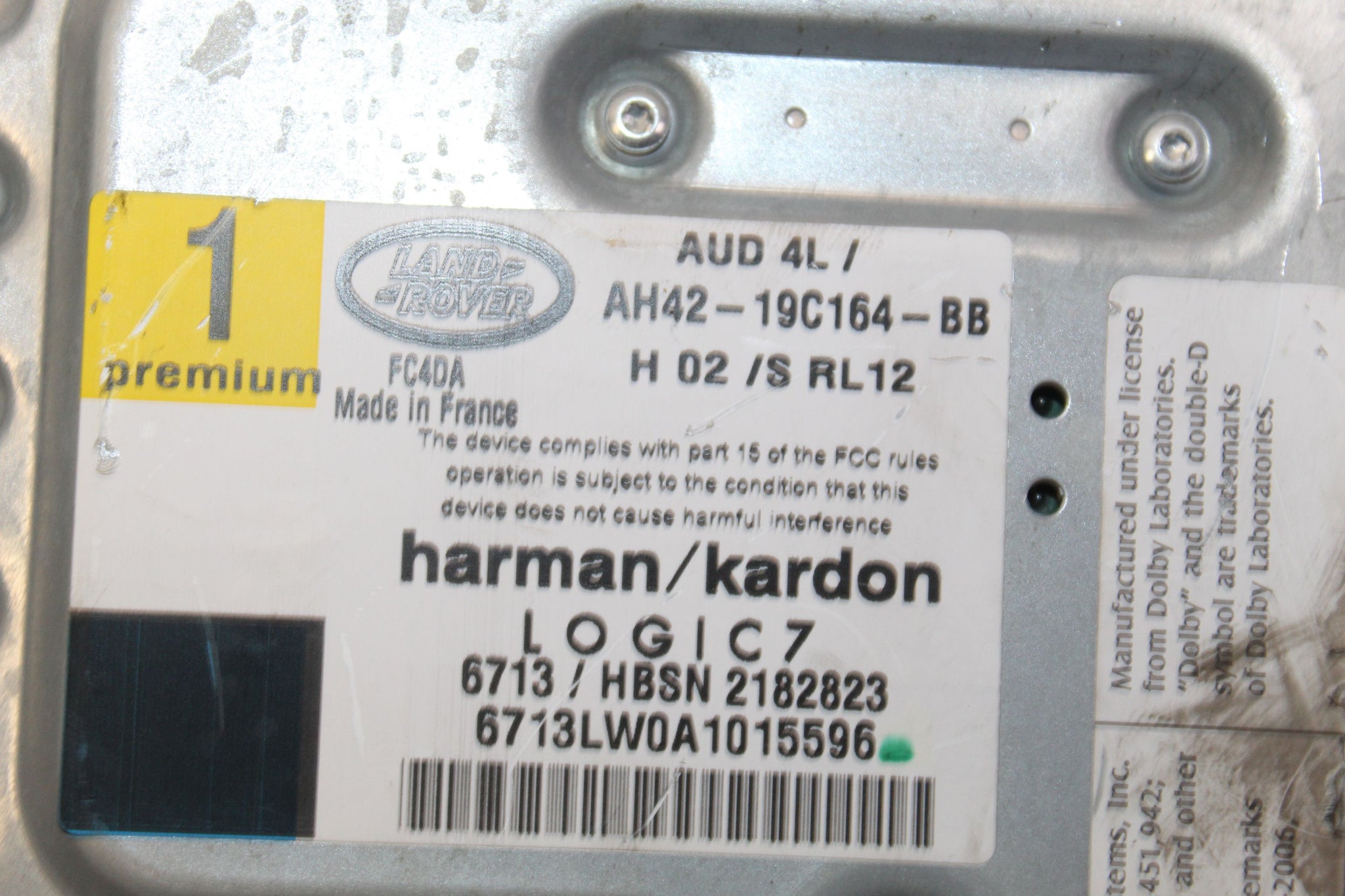 2011 RANGE ROVER VOGUE L322 4.4 Sound Amplifier AH42-19C164-BB