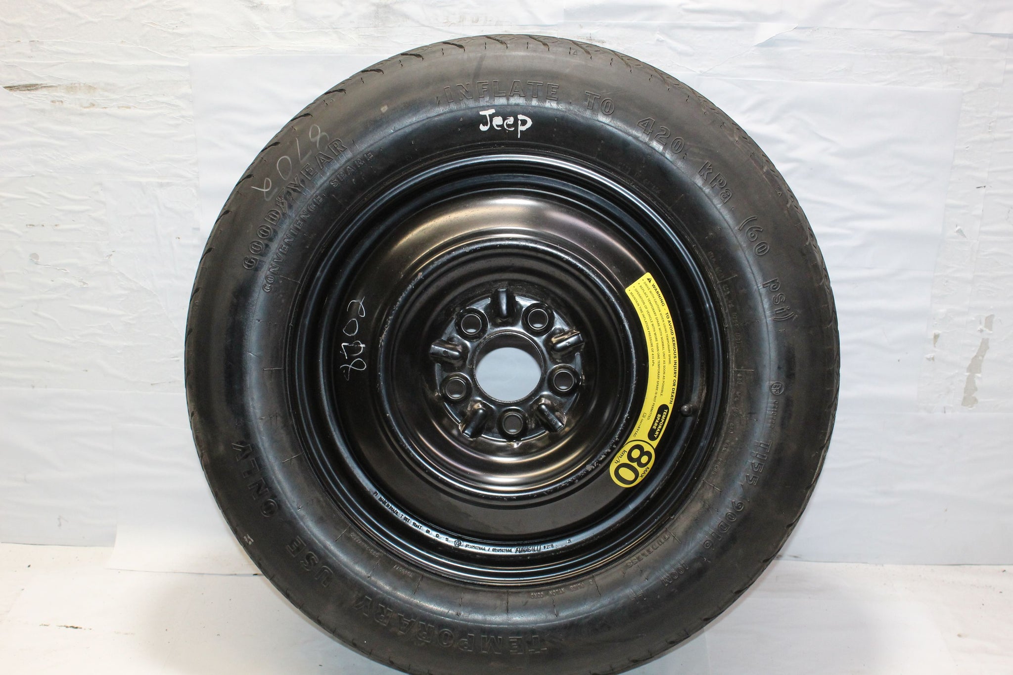 2014 JEEP COMPASS Steel Spare Wheel Tyre T155/90 D16