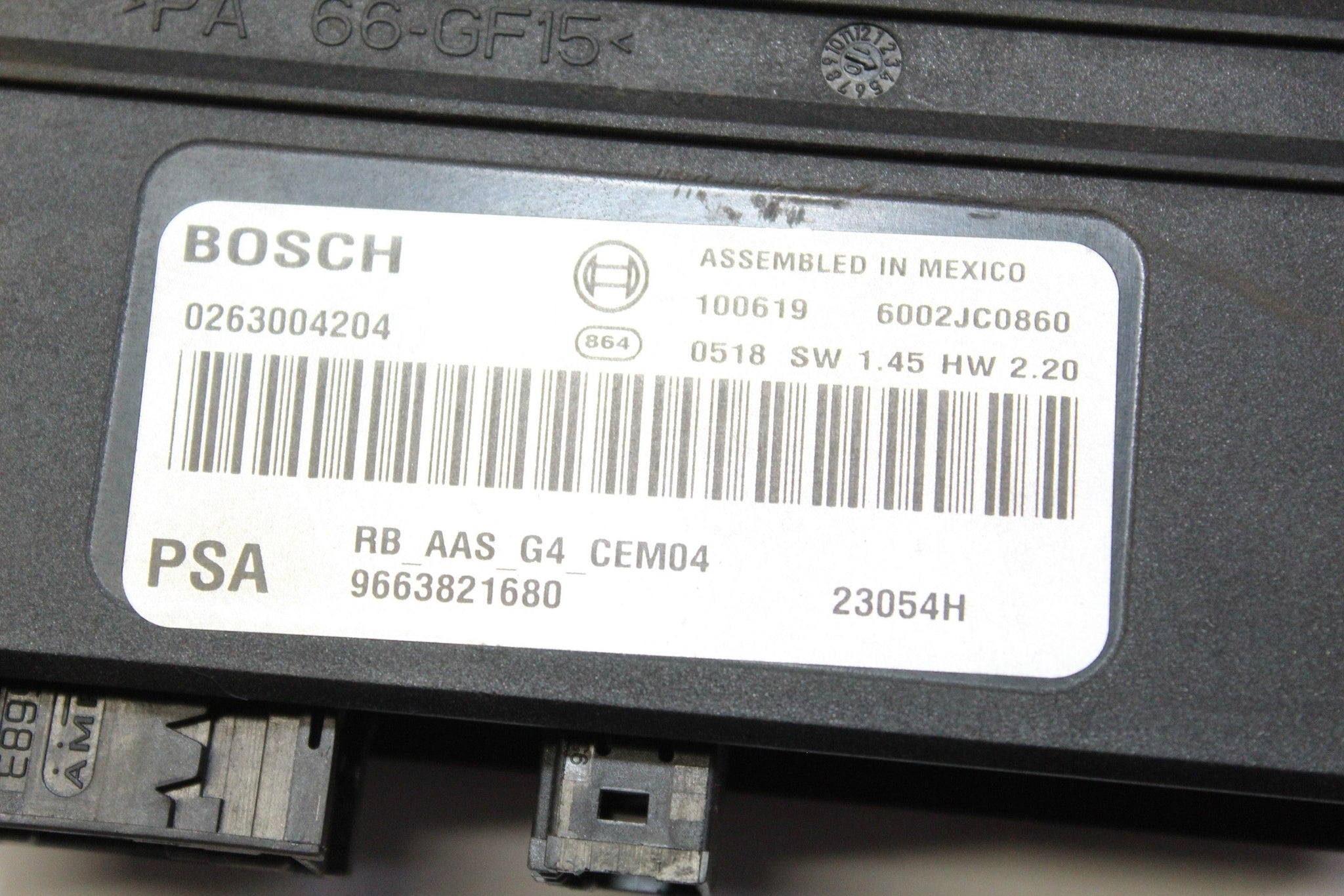 2010 PEUGEOT 308 Parking Distance Control Module PDC 9663821680