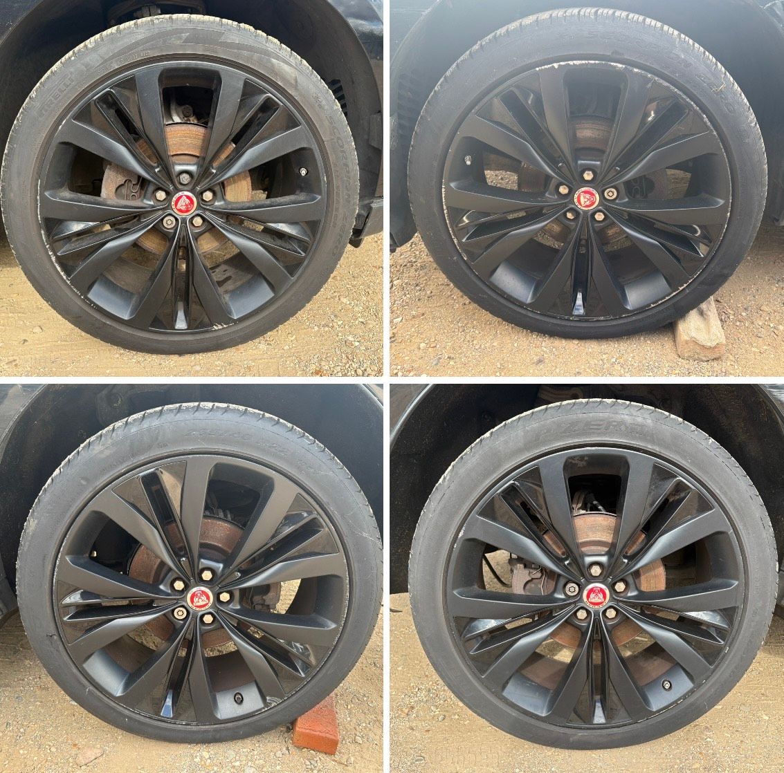 2017 JAGUAR F PACE ALLOY WHEEL SET WITH TYRES 265 / 40 R22