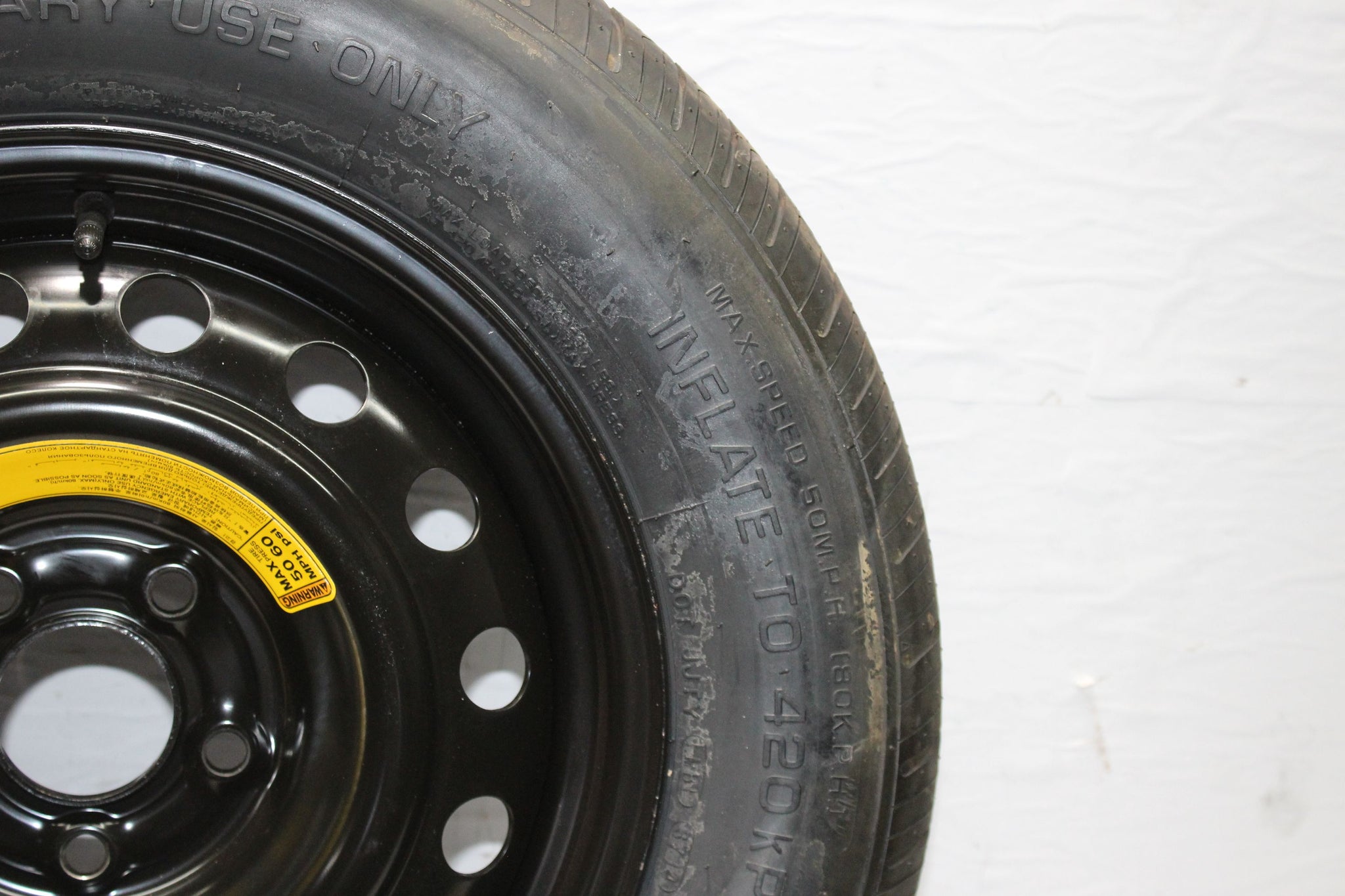 2015 SSANGYONG KORANDO Steel Spare Wheel Tyre T155 / 90  R16