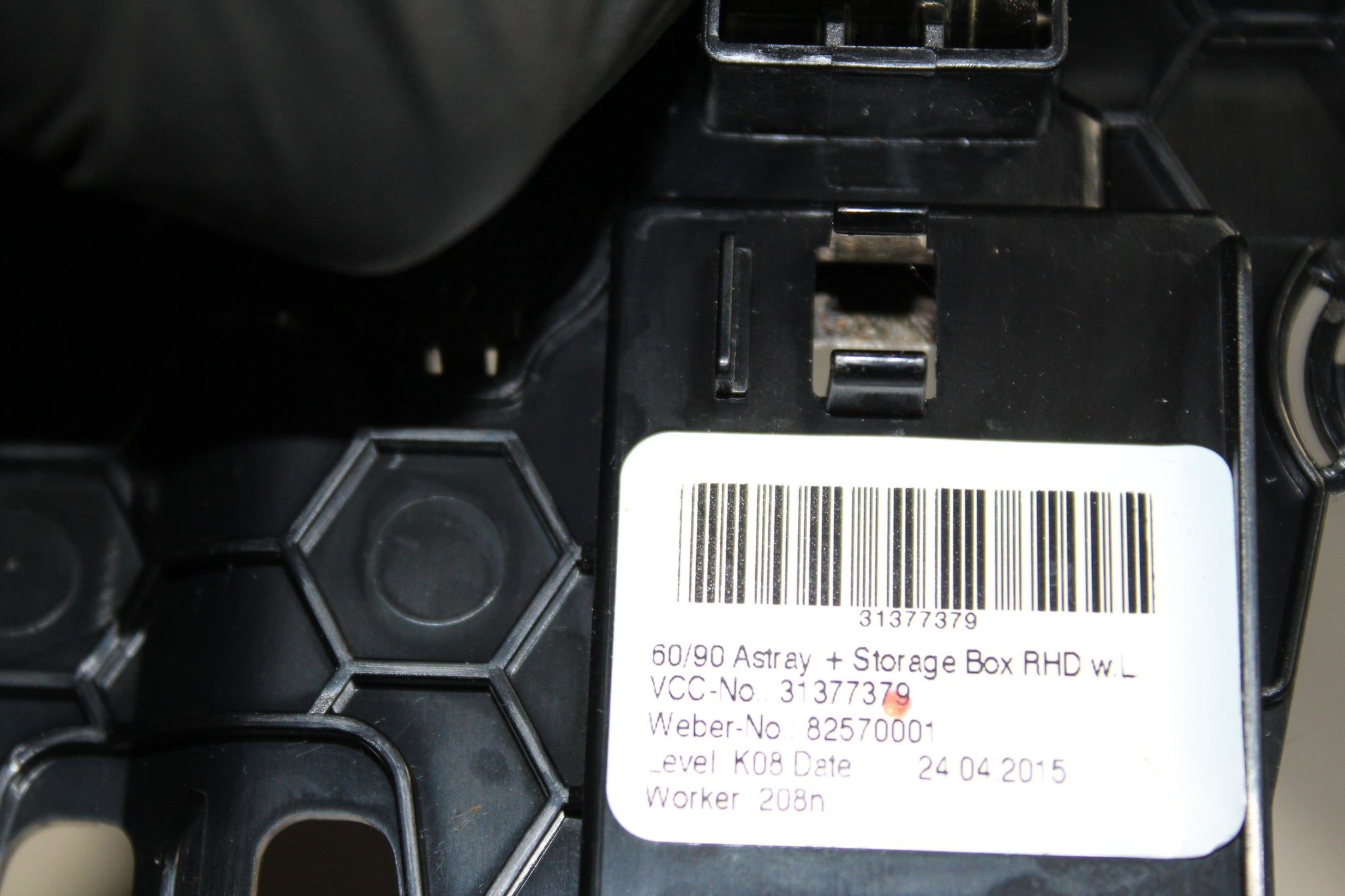 2015 VOLVO XC90 MK2 Ashtray Storage Box 31377397