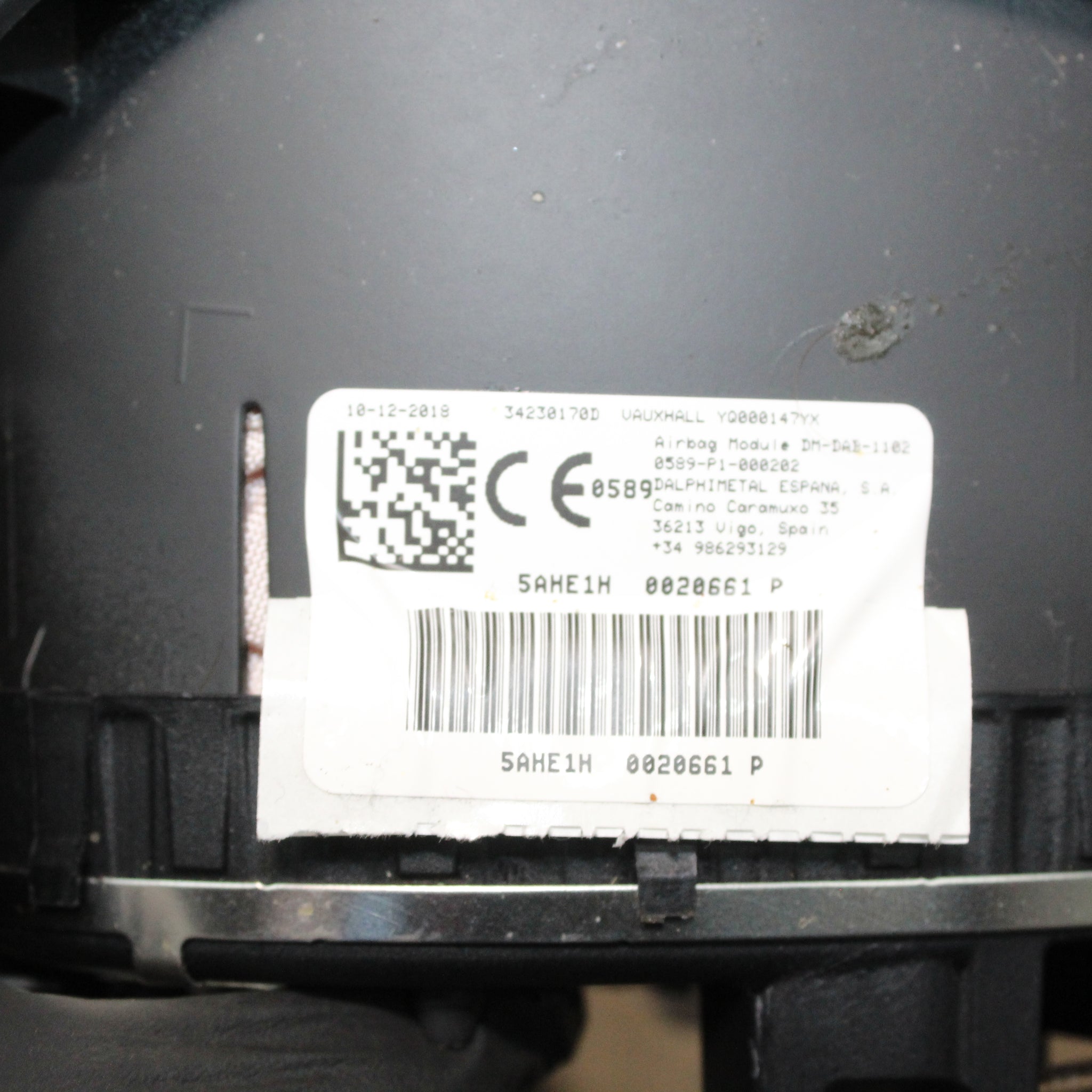 VAUXHALL GRANDLAND Steering Wheel Airbag 2017-2021