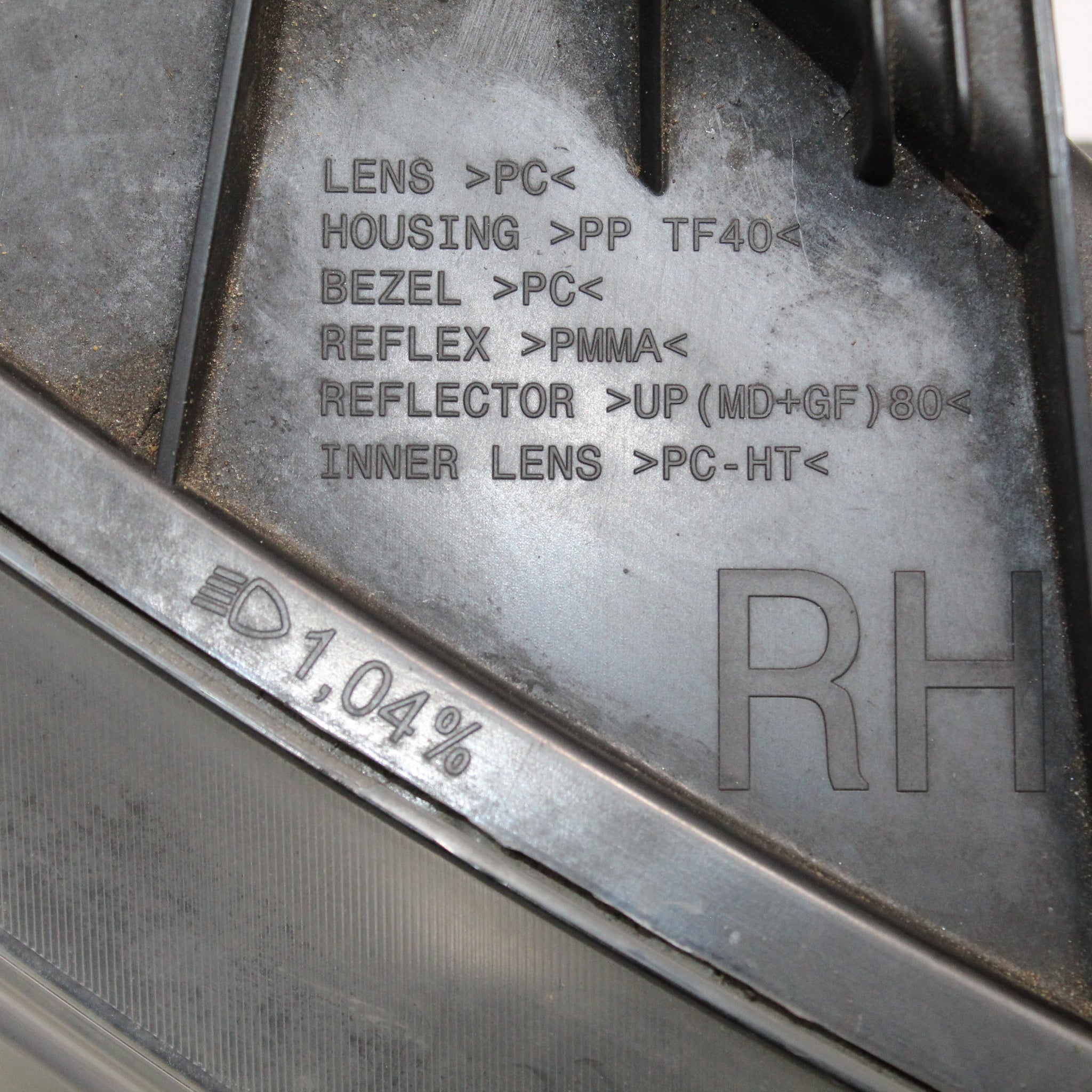 JEEP COMPASS RIGHT SIDE HEADLIGHT 2013 05182550AF