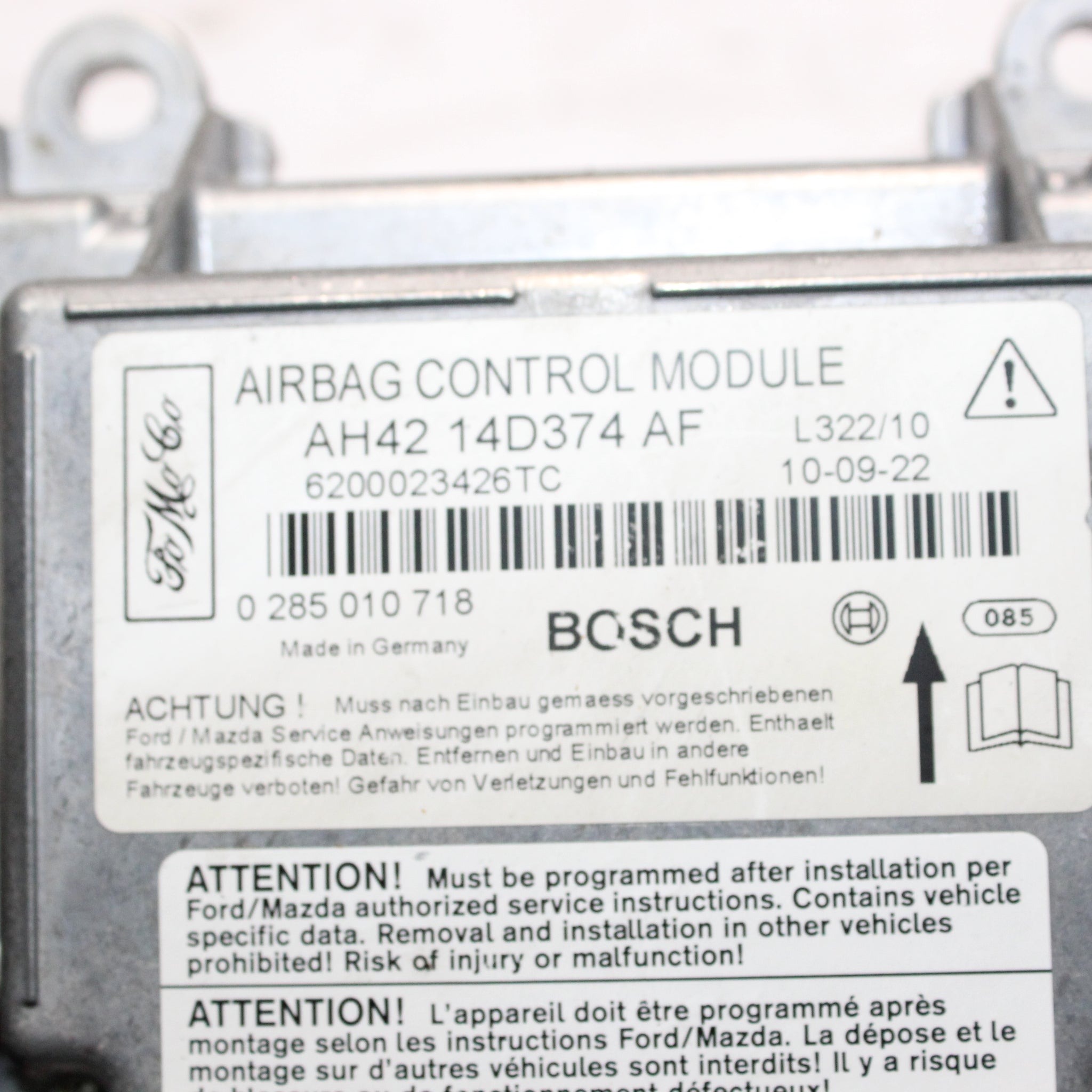 RANGE ROVER VOGUE L322 Airbag Control Module AH42-14D374-AF 2010-2012