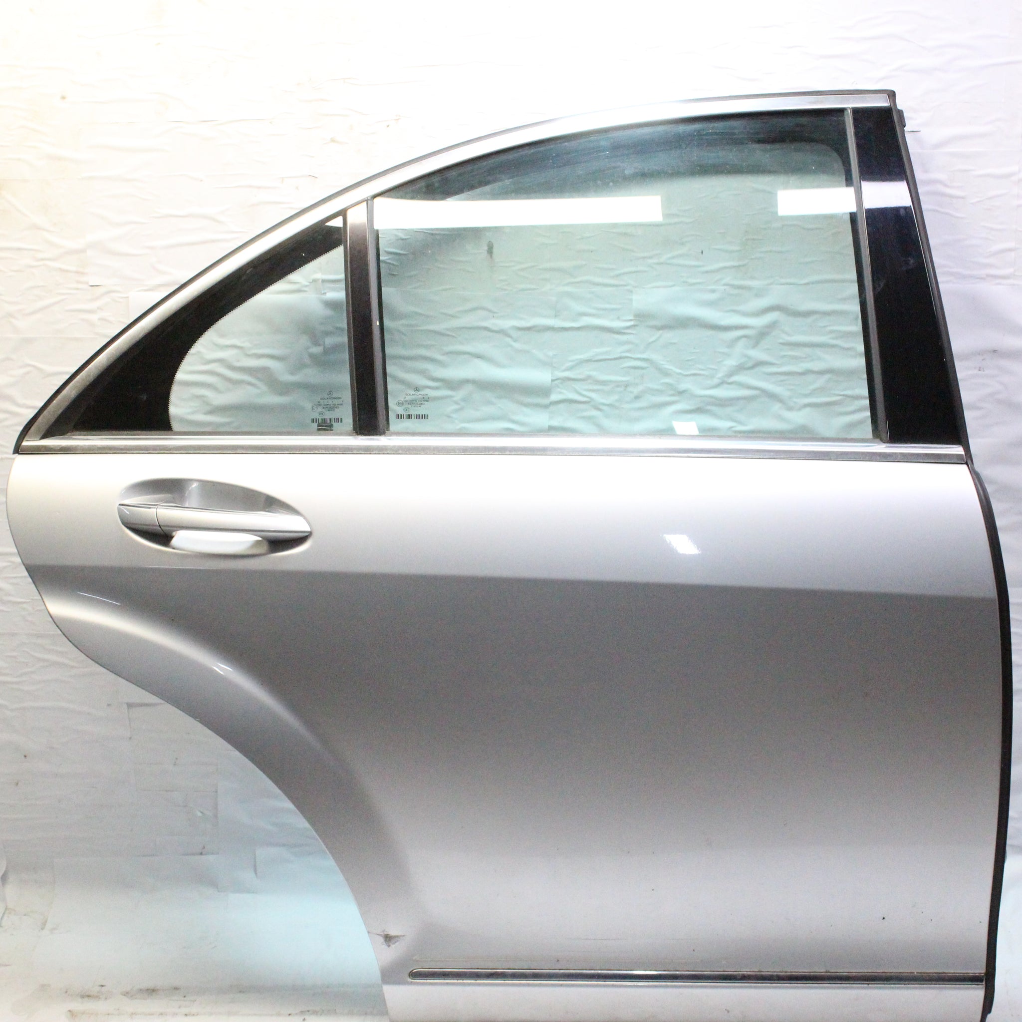 2009 MERCEDES W221 S350 Driver side Rear Complete Door IRIDIUM SILVER