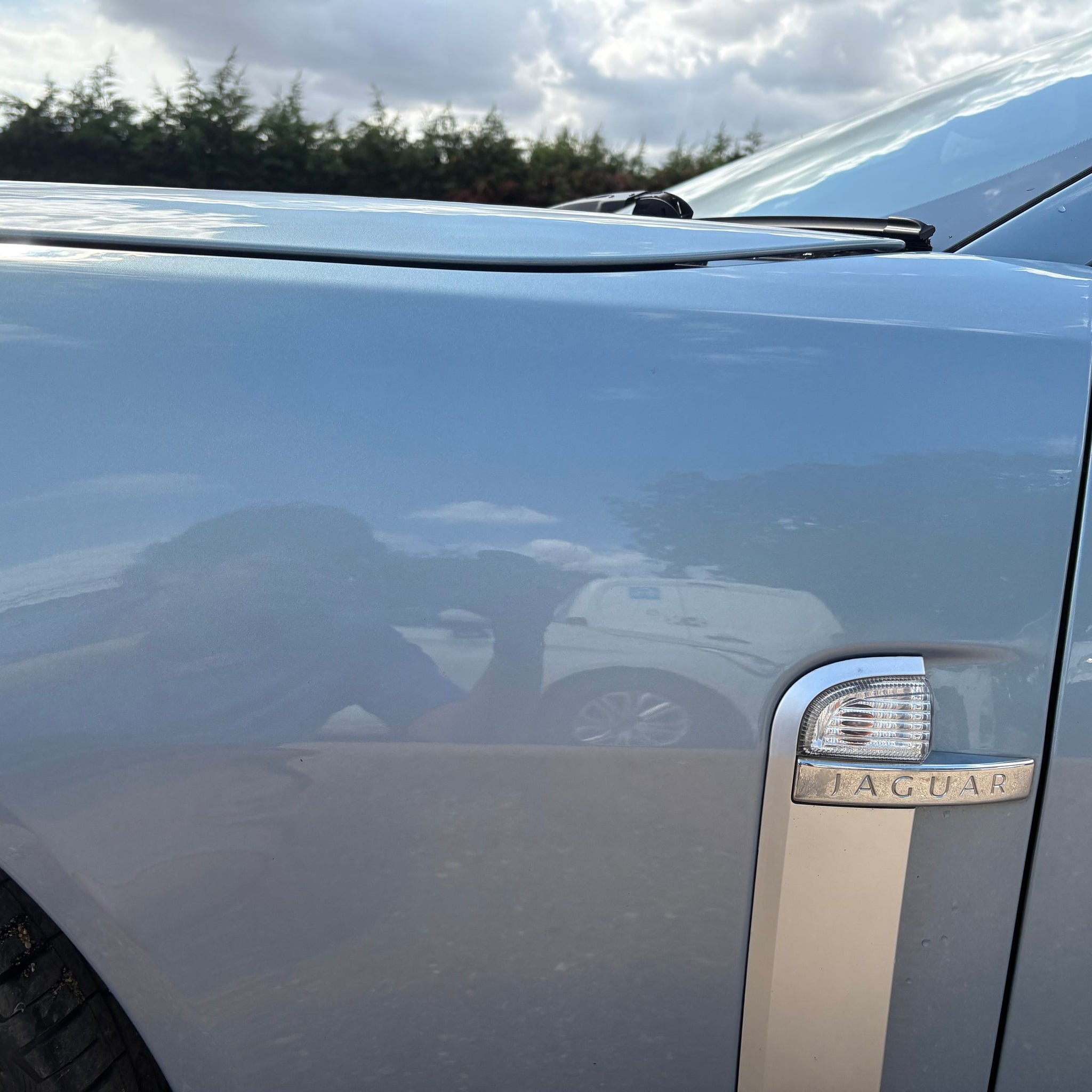 2007 JAGUAR XKR X150 PASSENGER SIDE WING JJZ BLUE