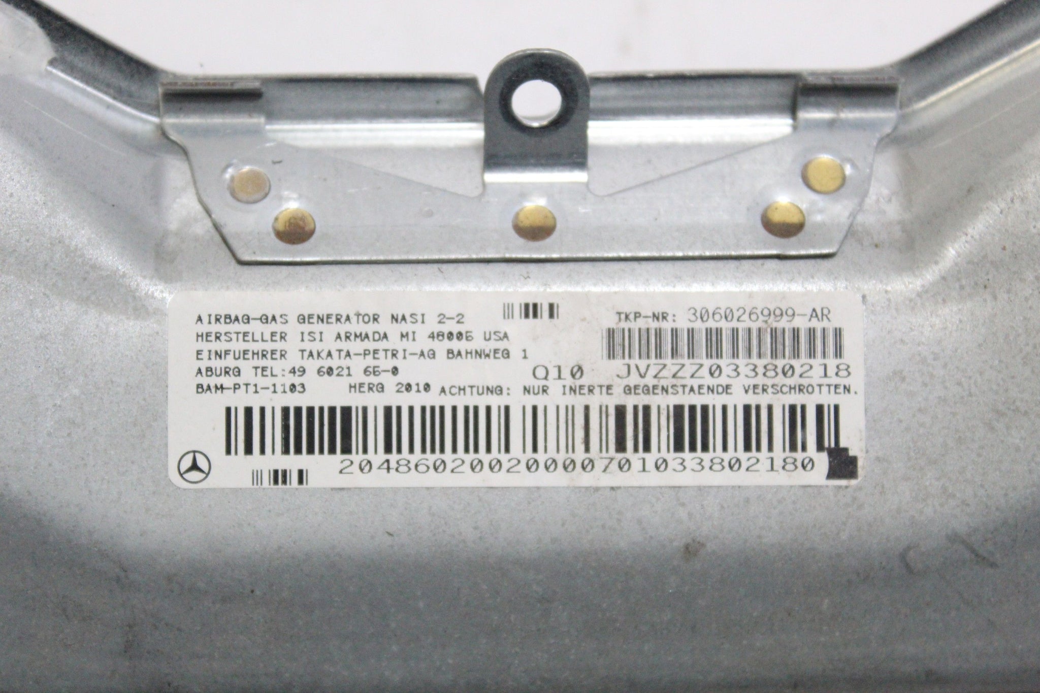 Mercedes C Class W204 Front Driver side Knee Airbag 2048602002
