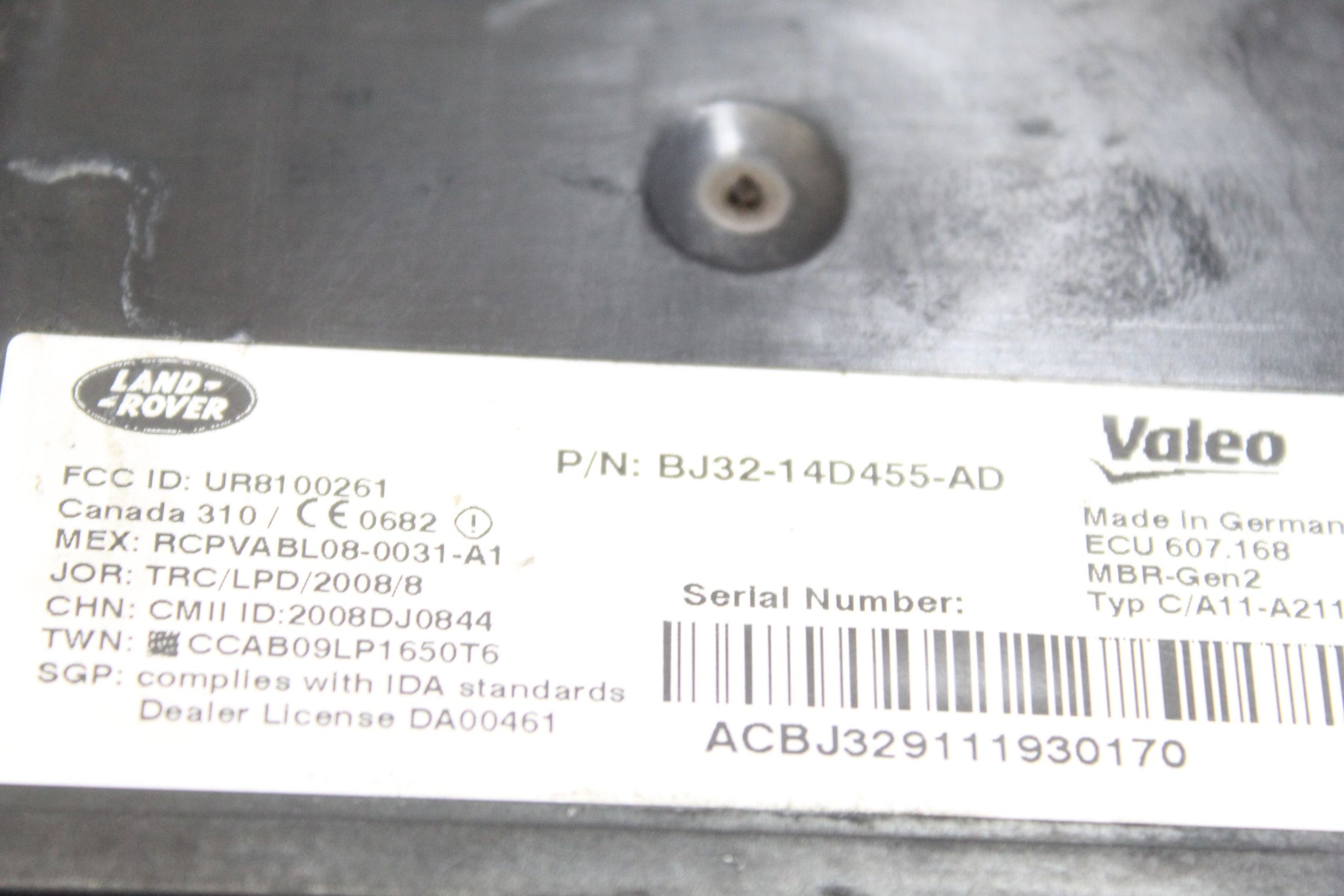 2011 RANGE ROVER EVOQUE Blind Spot Control Module BJ32-14D455-AD