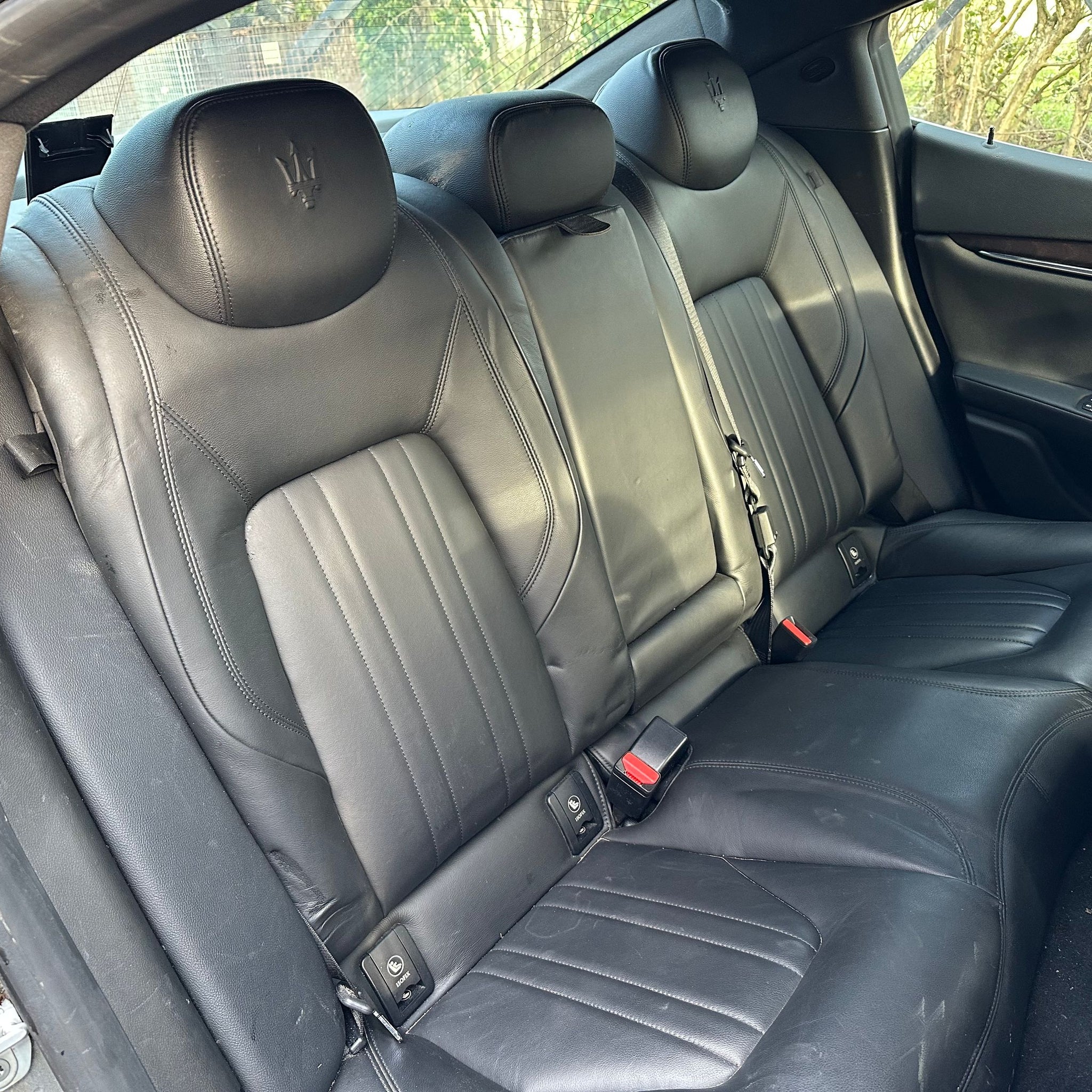 2017 MASERATI GHIBLI REAR SEATS