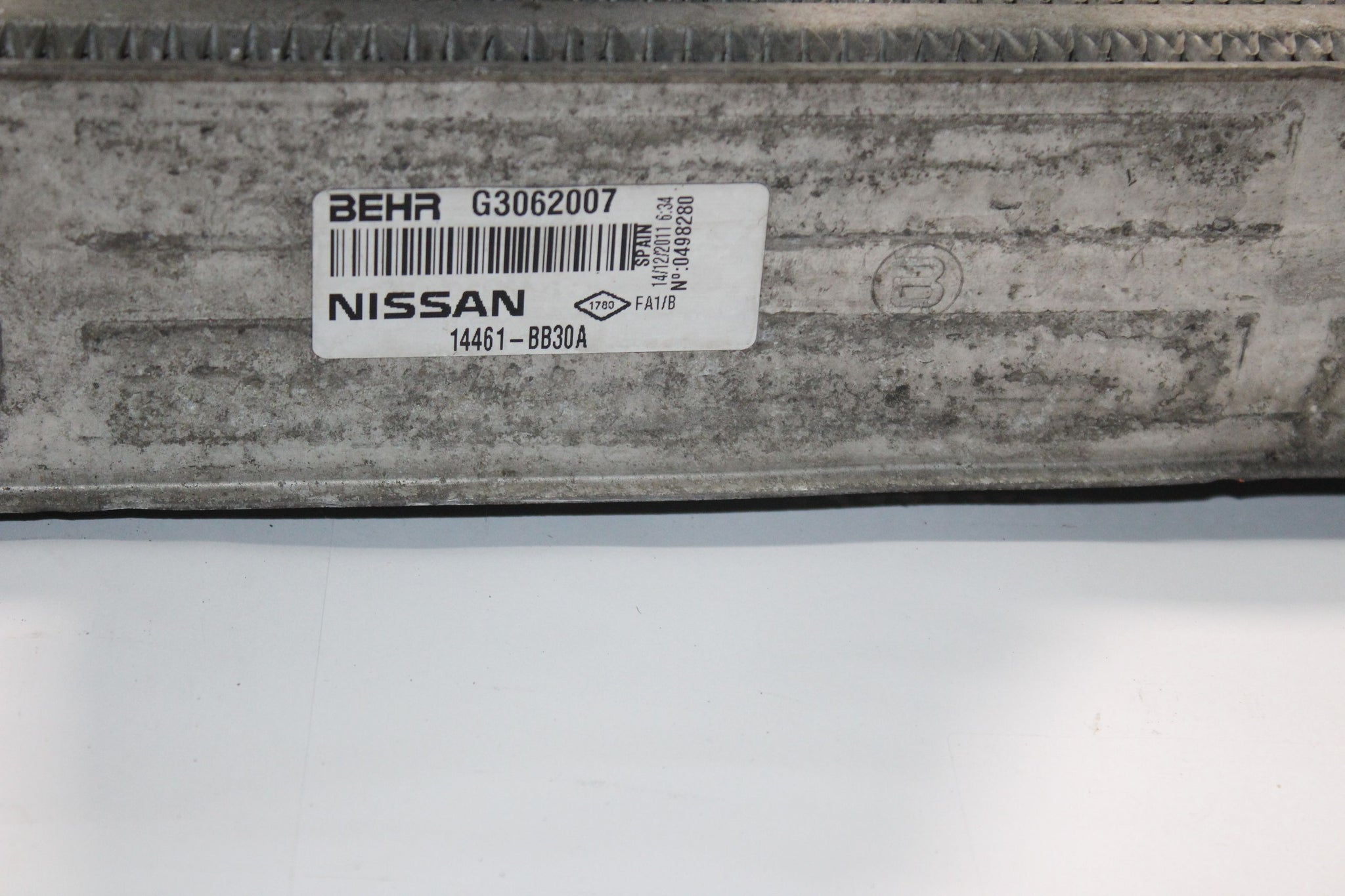 2012 NISSAN QASHQAI +2 1.5 Diesel Intercooler 14461-BB30A
