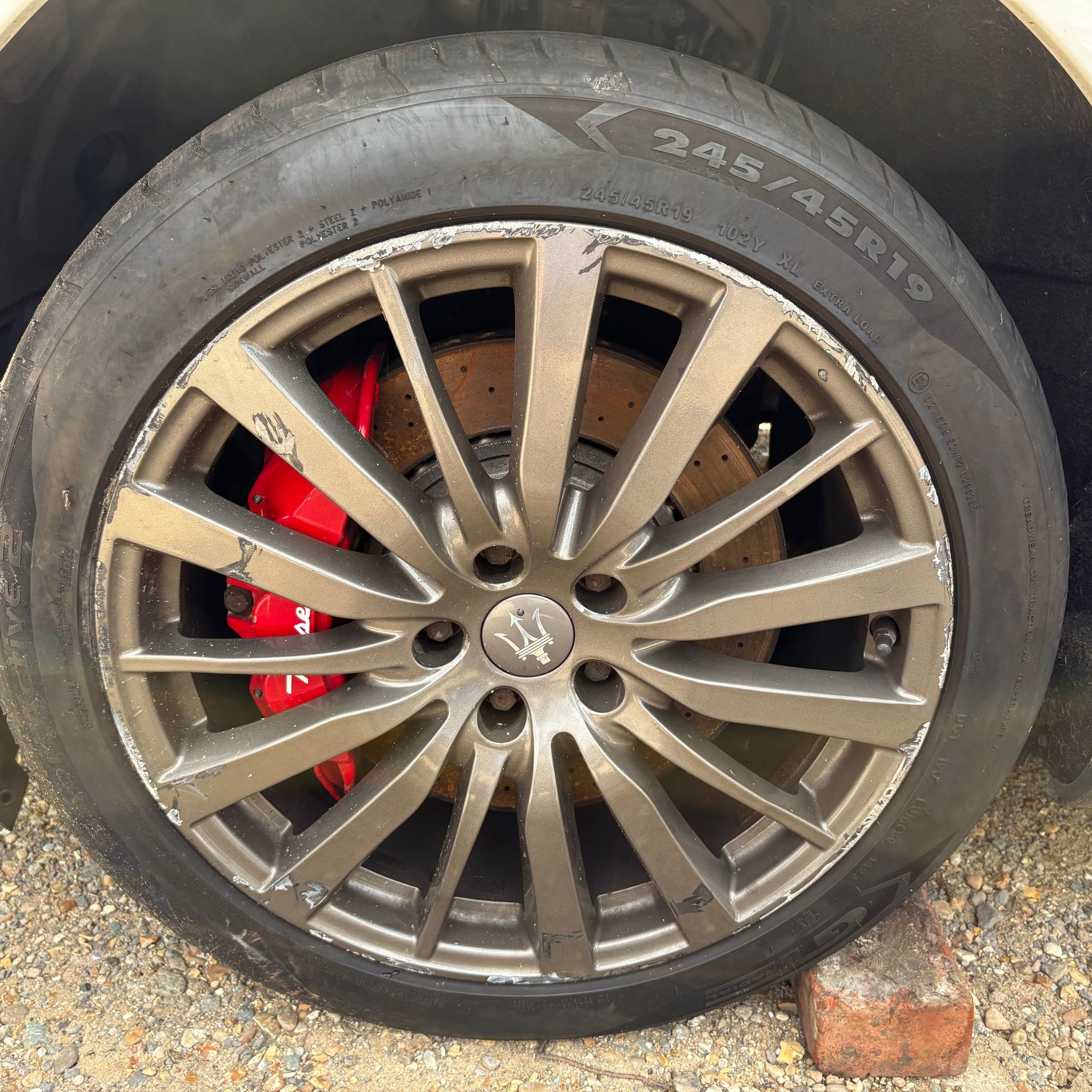 2017 MASERATI GHIBLI SET OF ALLOY WHEELS WITH TYRES R19