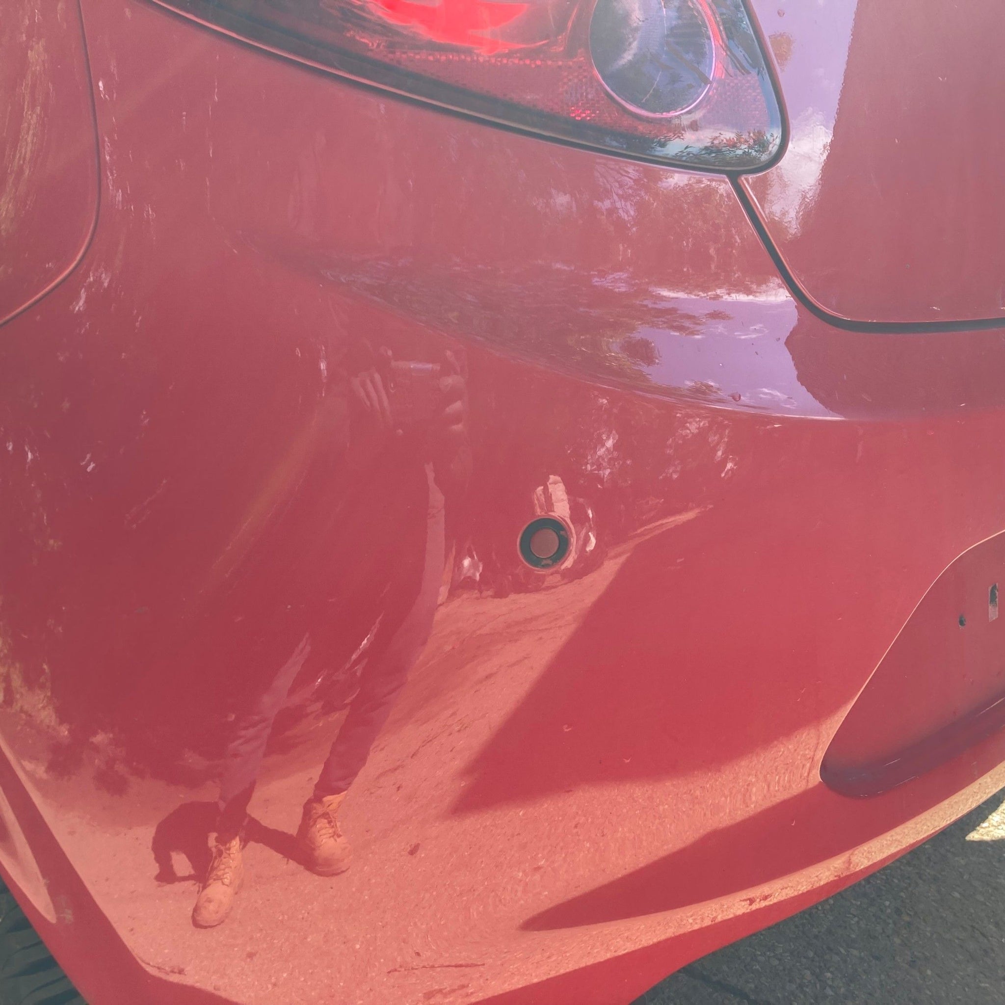 2014 FORD KA Rear Complete Bumper FLAME RED