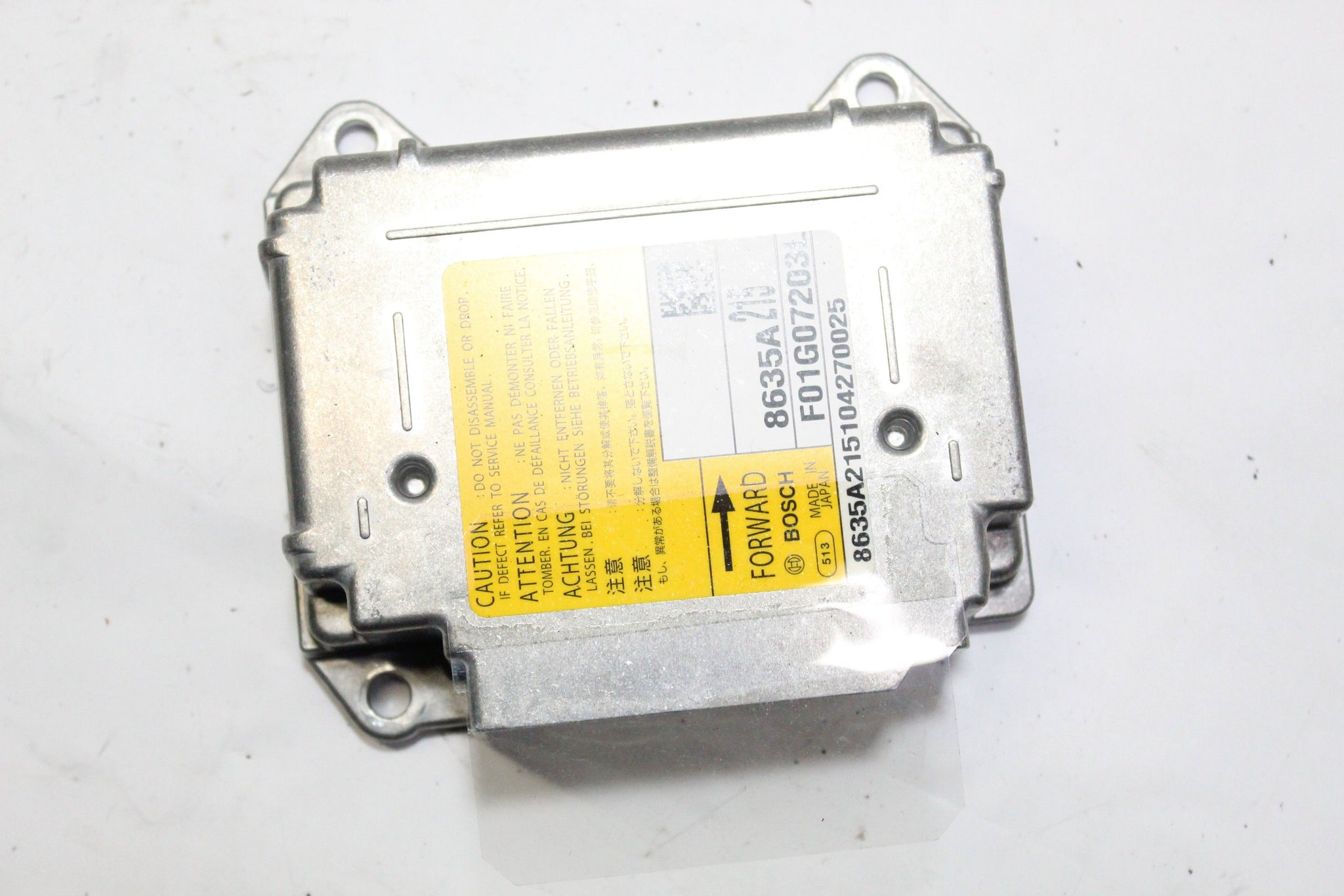 2010 MITSUBISHI ASX Airbag Control Module ECU 8635A215