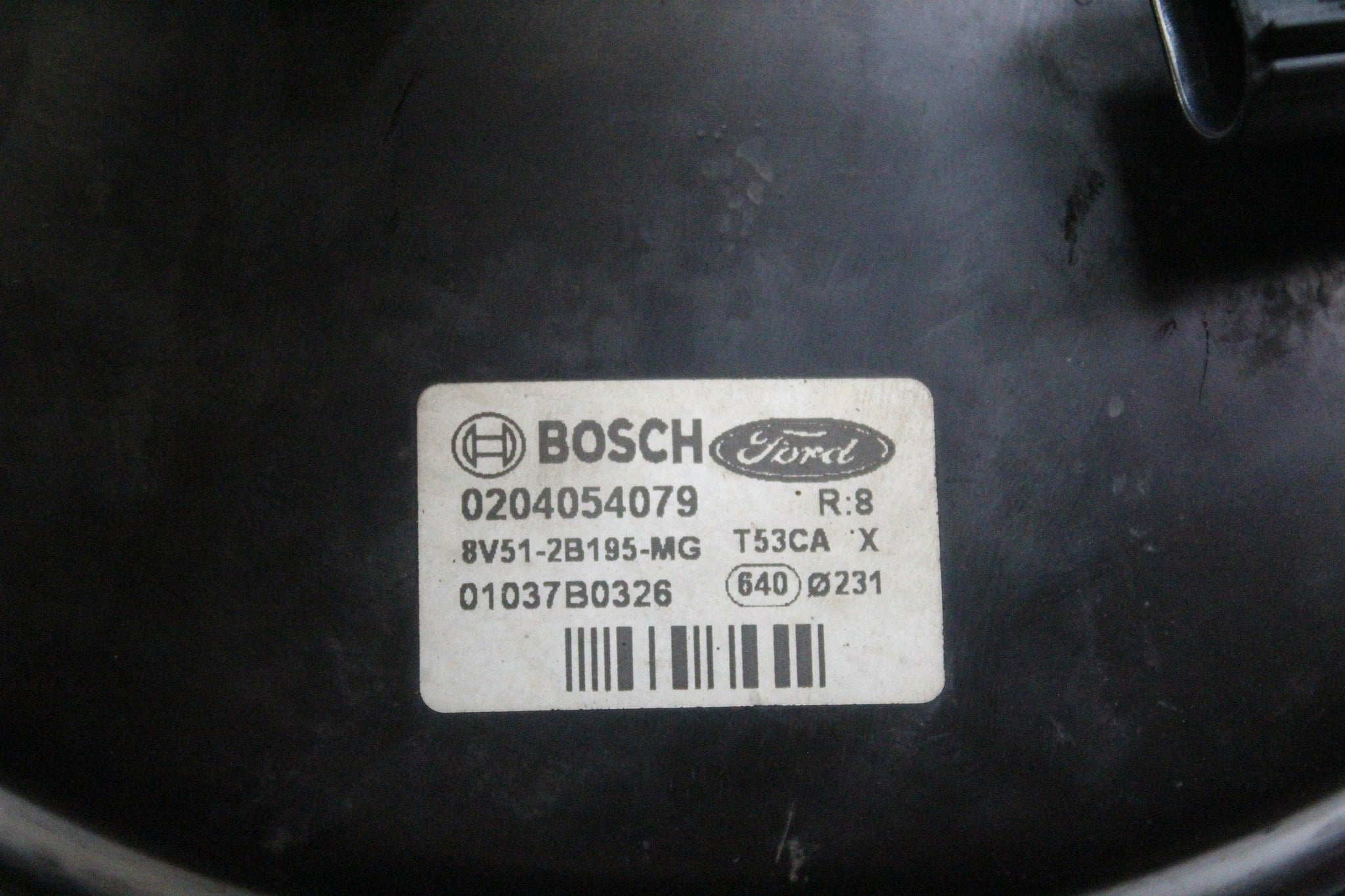 2013 FORD FIESTA 1.0 Petrol Brake Servo Master Cylinder Pump 8V512B195MG