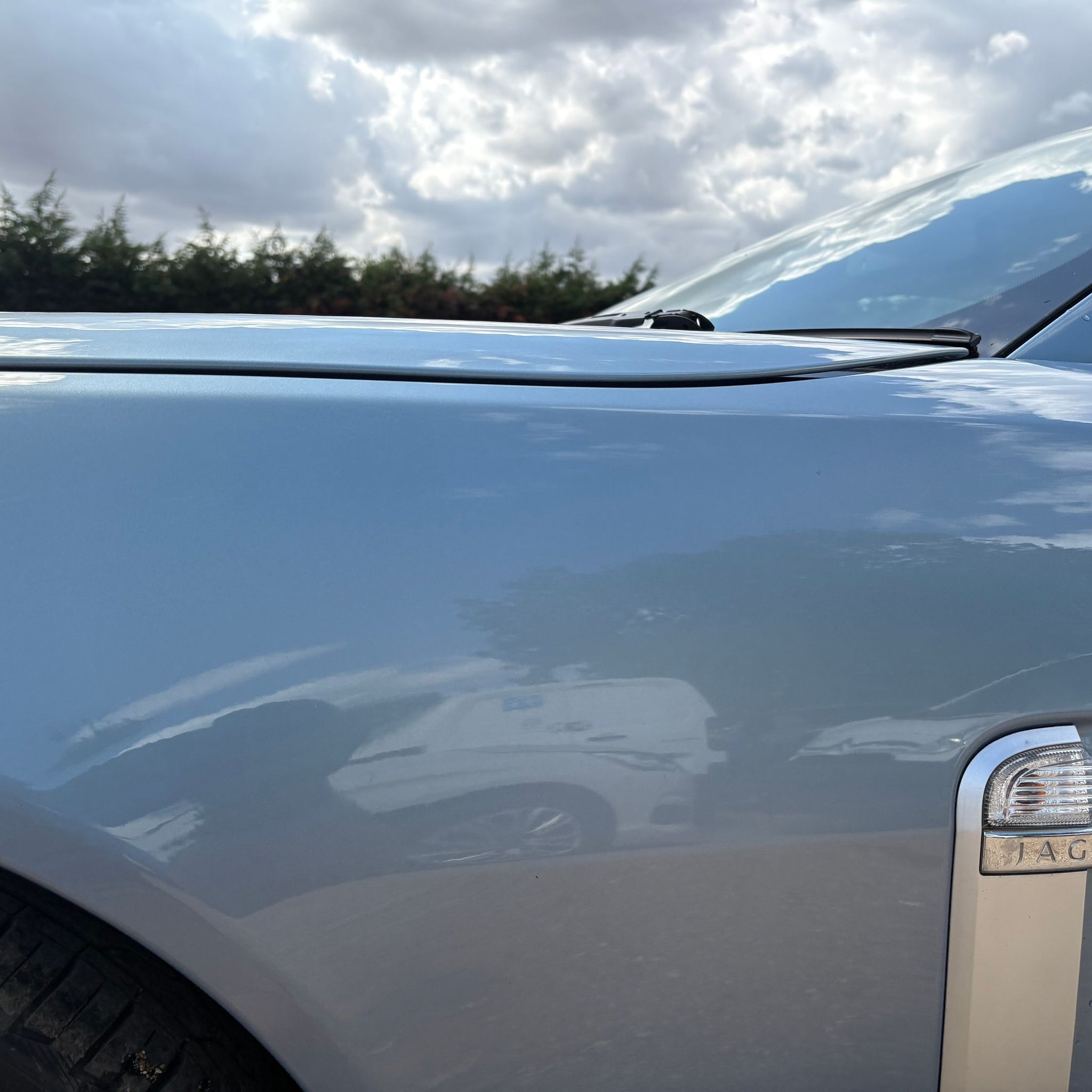 2007 JAGUAR XKR X150 PASSENGER SIDE WING JJZ BLUE
