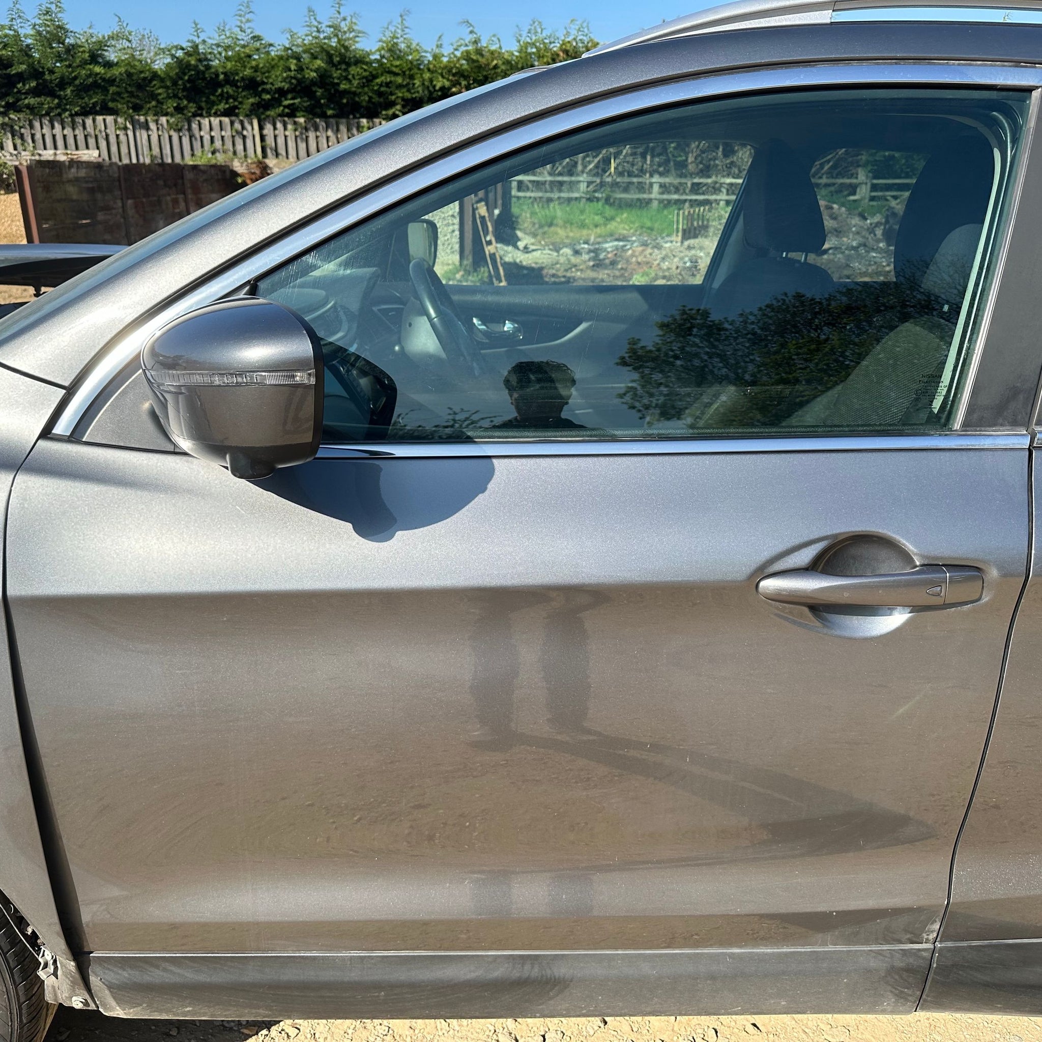 2015 NISSAN QASHQAI J11 PASSENGER SIDE FRONT COMPLETE DOOR