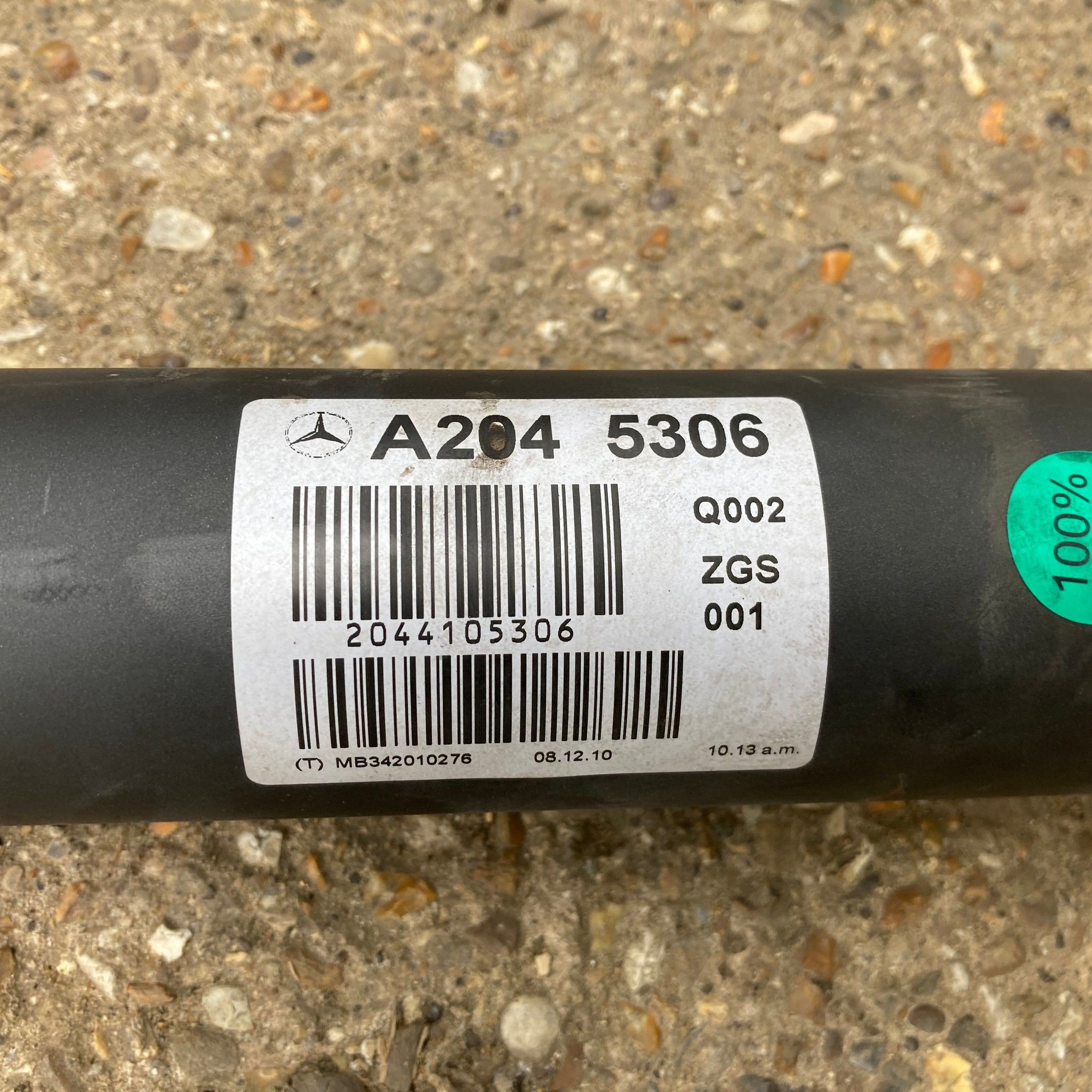 2011 MERCEDES W204 1.8 PROPSHAFT A2045306