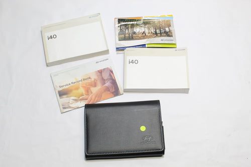 2019 HYUNDAI I40 Owners Manual and Wallet