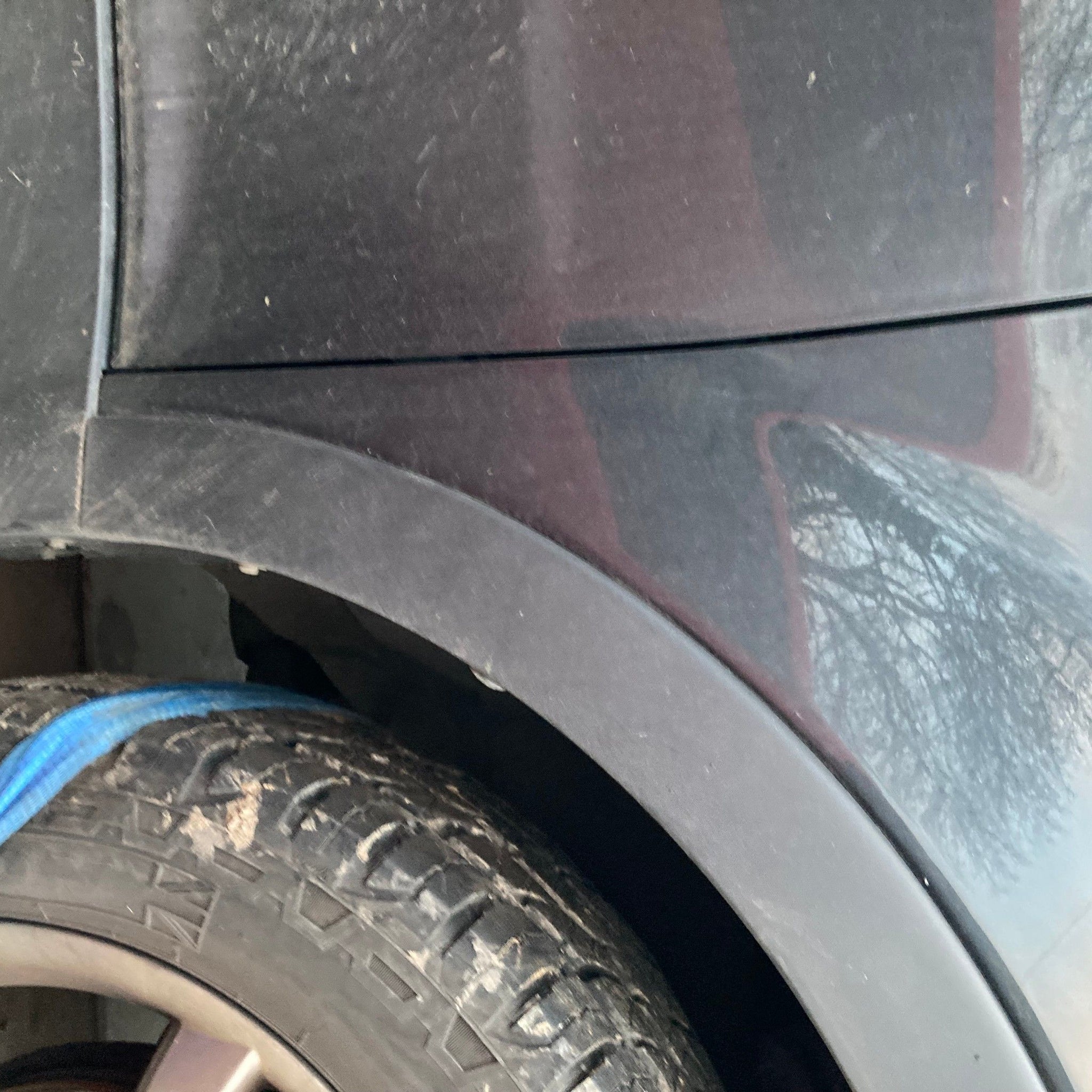 2013 Ssangyong Korando right side front wing LAK BLACK