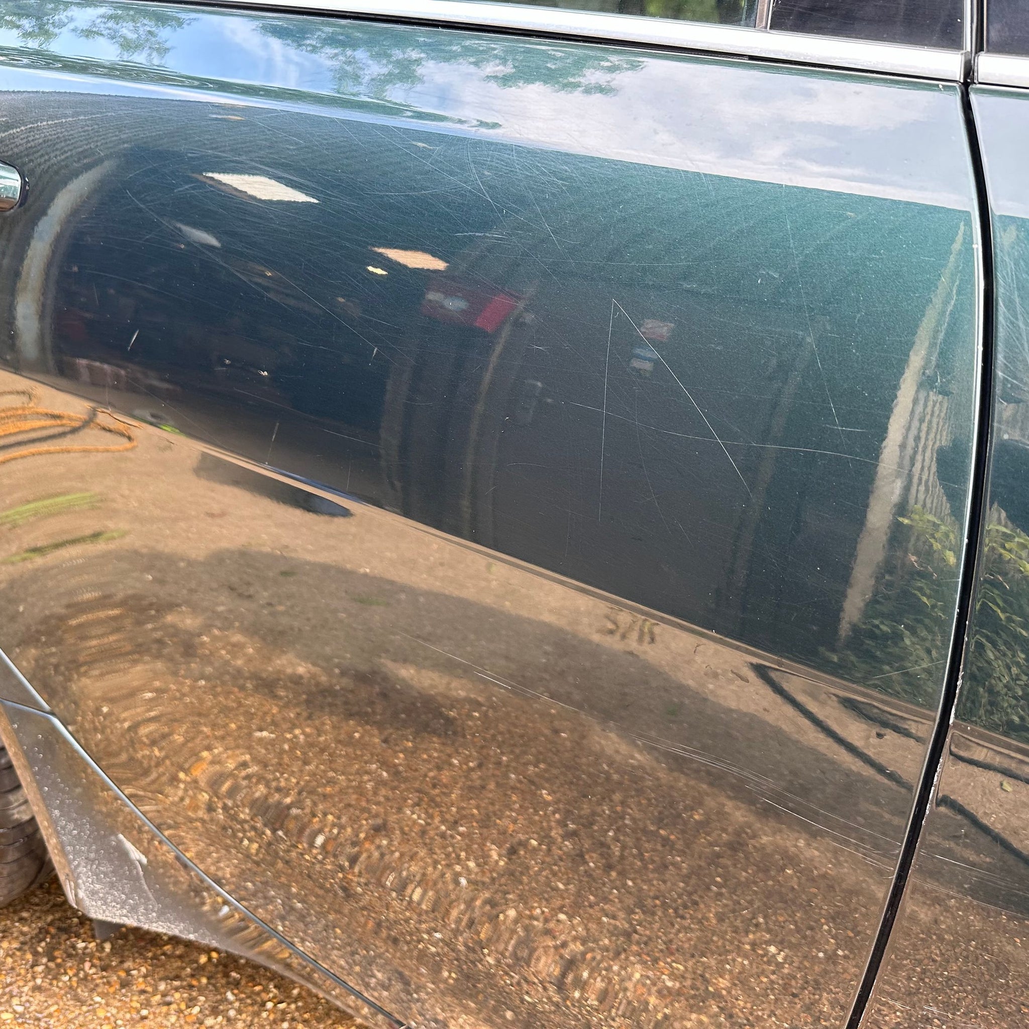 2015 JAGUAR XE DRIVER SIDE REAR COMPLETE DOOR JBC1753 BRITISH RACING GREEN