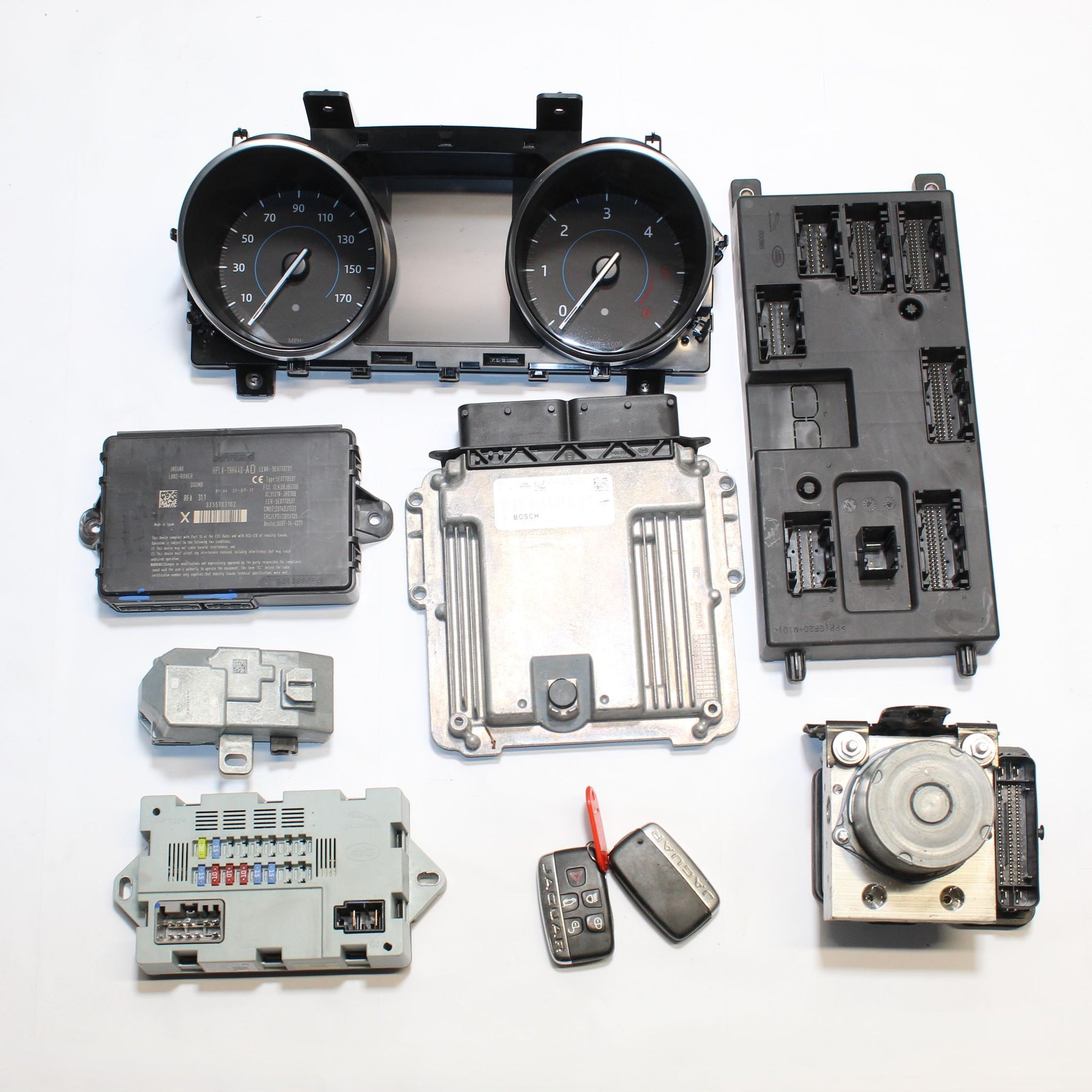 2017 JAGUAR F PACE 2.0 ENGINE ECU KIT H783-12C530-FDC