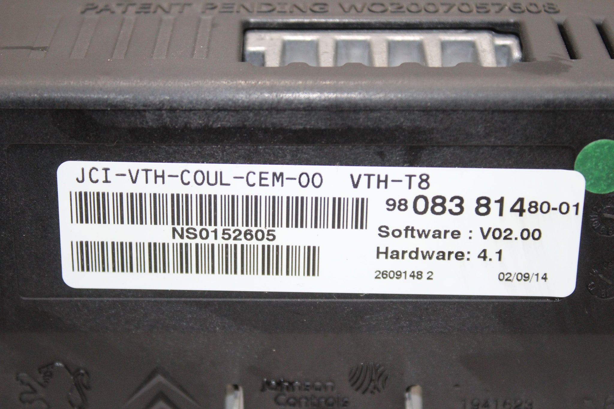 2014 PEUGEOT 5008 Head up Display Screen 9808381480