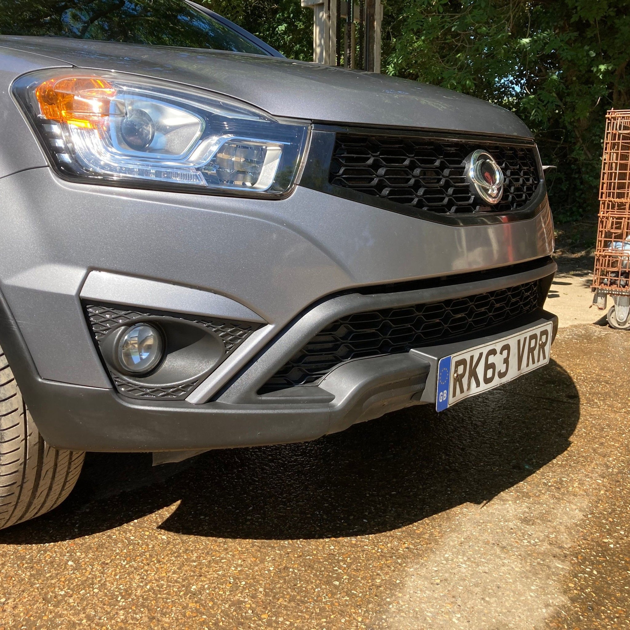 2013 SSANGYONG KORANDO Complete Front Bumper ACQ GREY