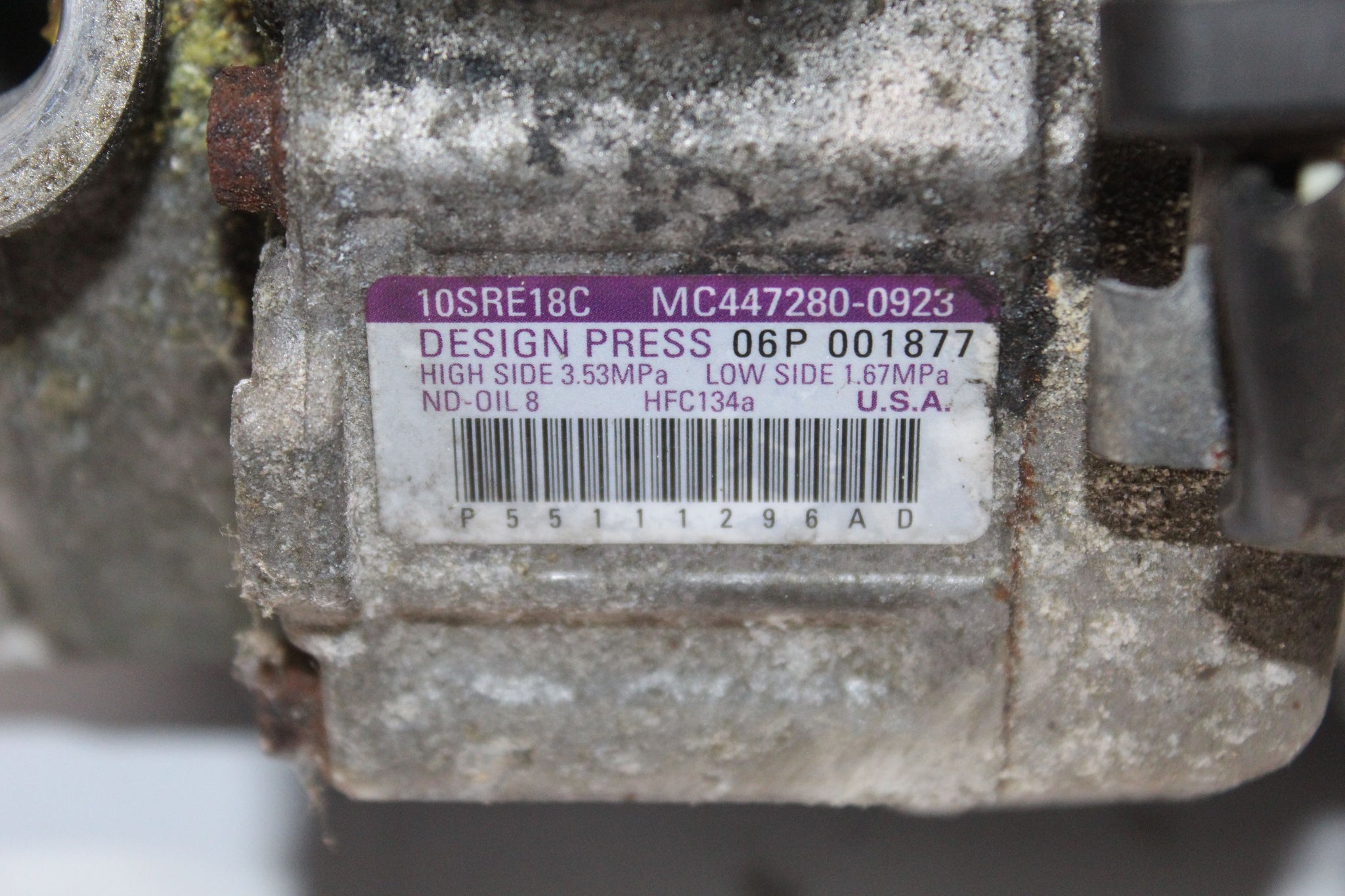 2013 JEEP COMPASS 2.2 AIR CON COMPRESSOR PUMP MC447280-0923