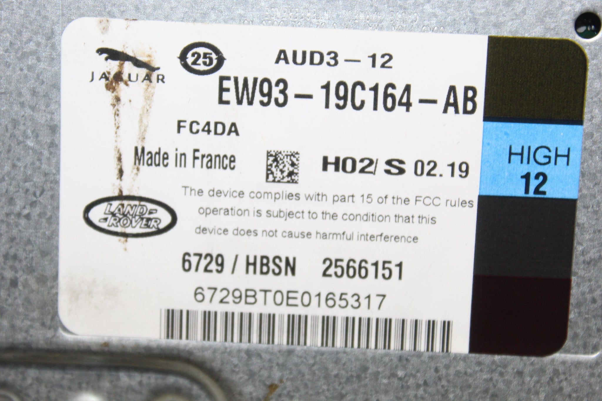 2014 RANGE ROVER VOGUE L405 Sound Amplifier EW93-19C164-AB