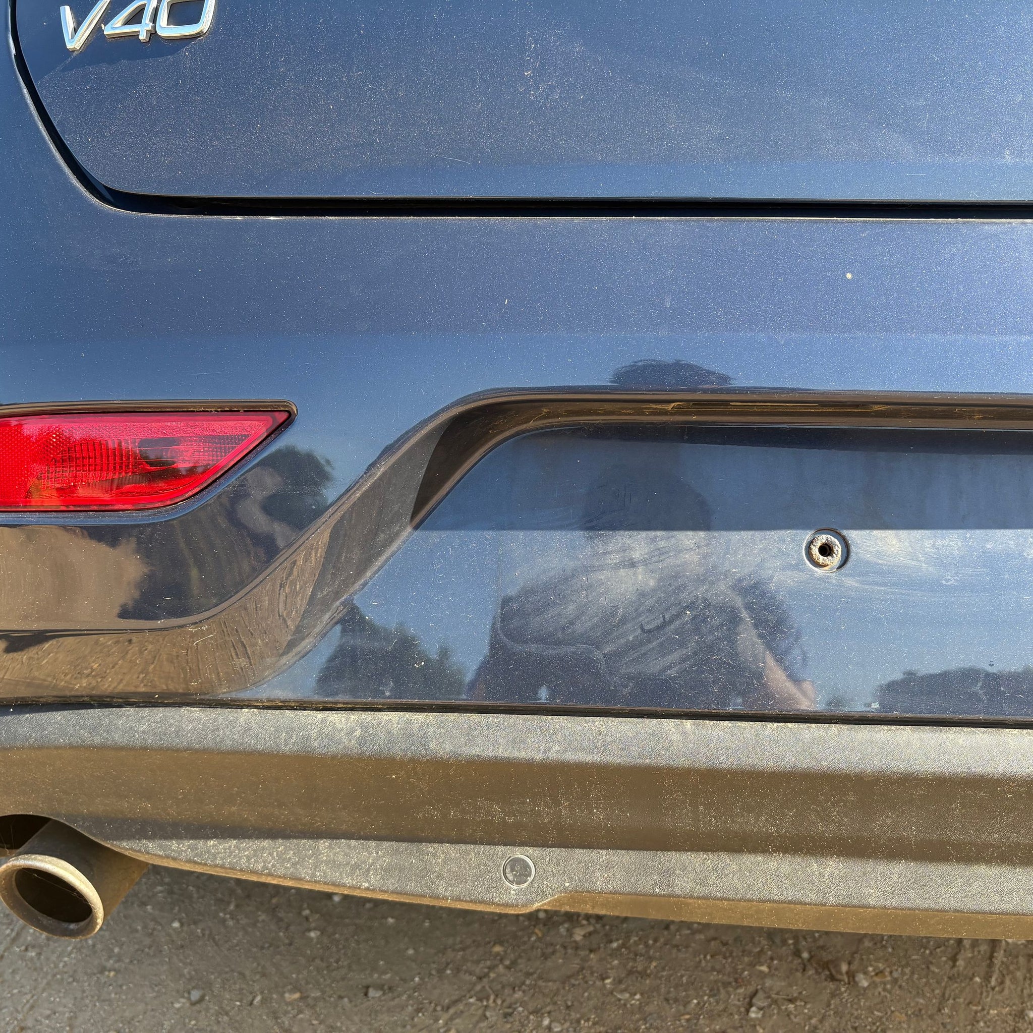 2013 VOLVO V40 COMPLETE REAR BUMPER 498-46 BLUE