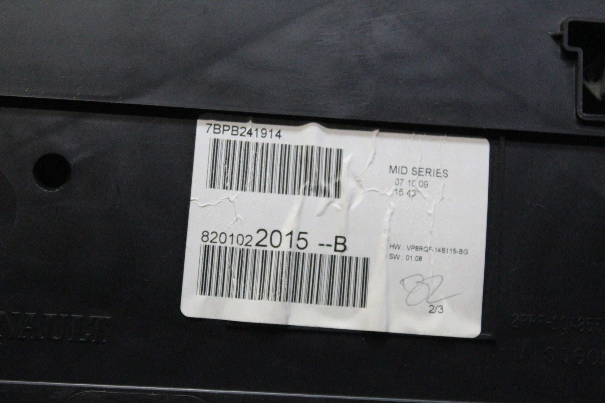 2009 RENAULT CLIO GT 1.6  Petrol Speedo Instrument Cluster 8201022015