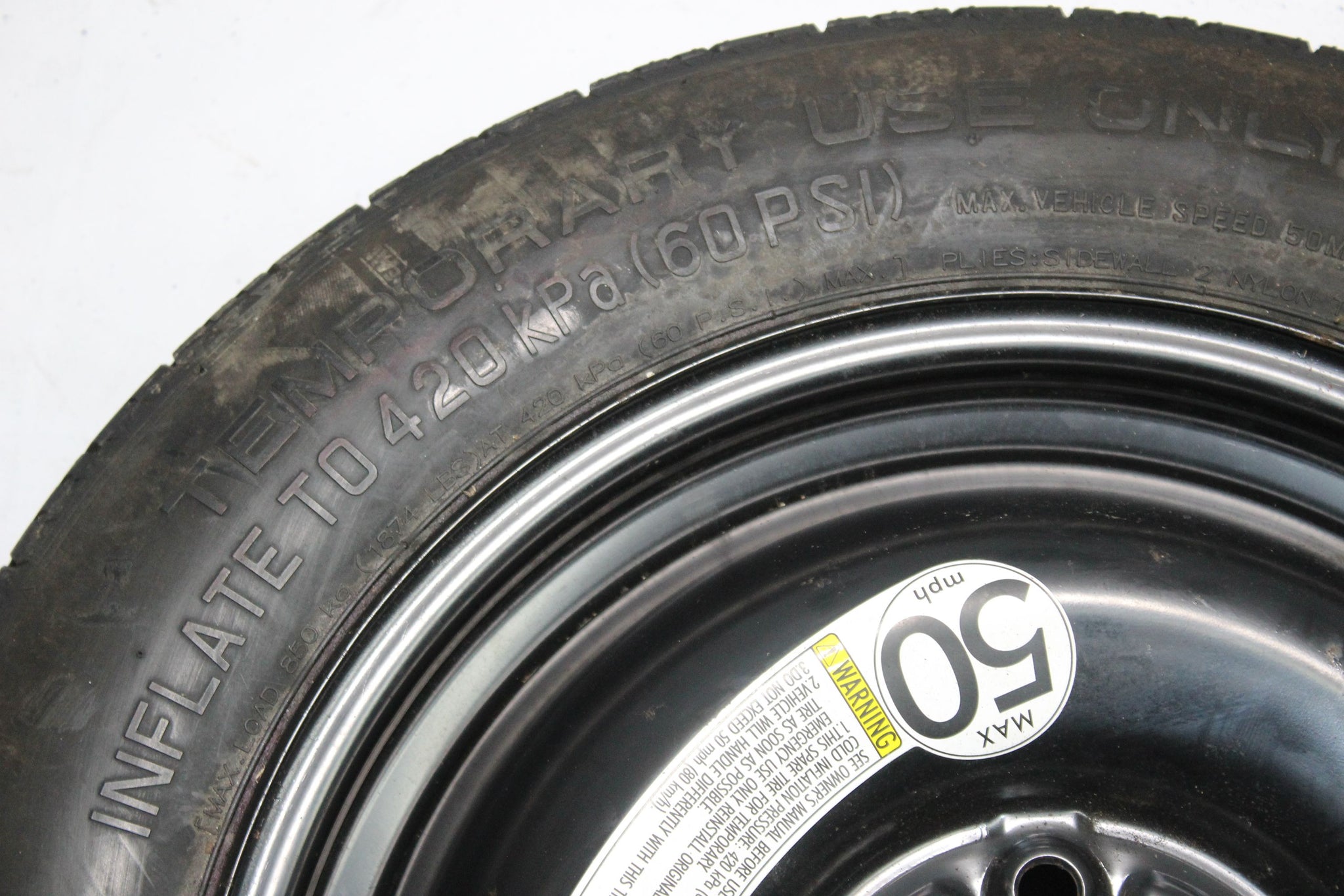 2013 SUZUKI  SX4 S-CROSS Steel Spare Wheel Tyre 135 / 90 D16