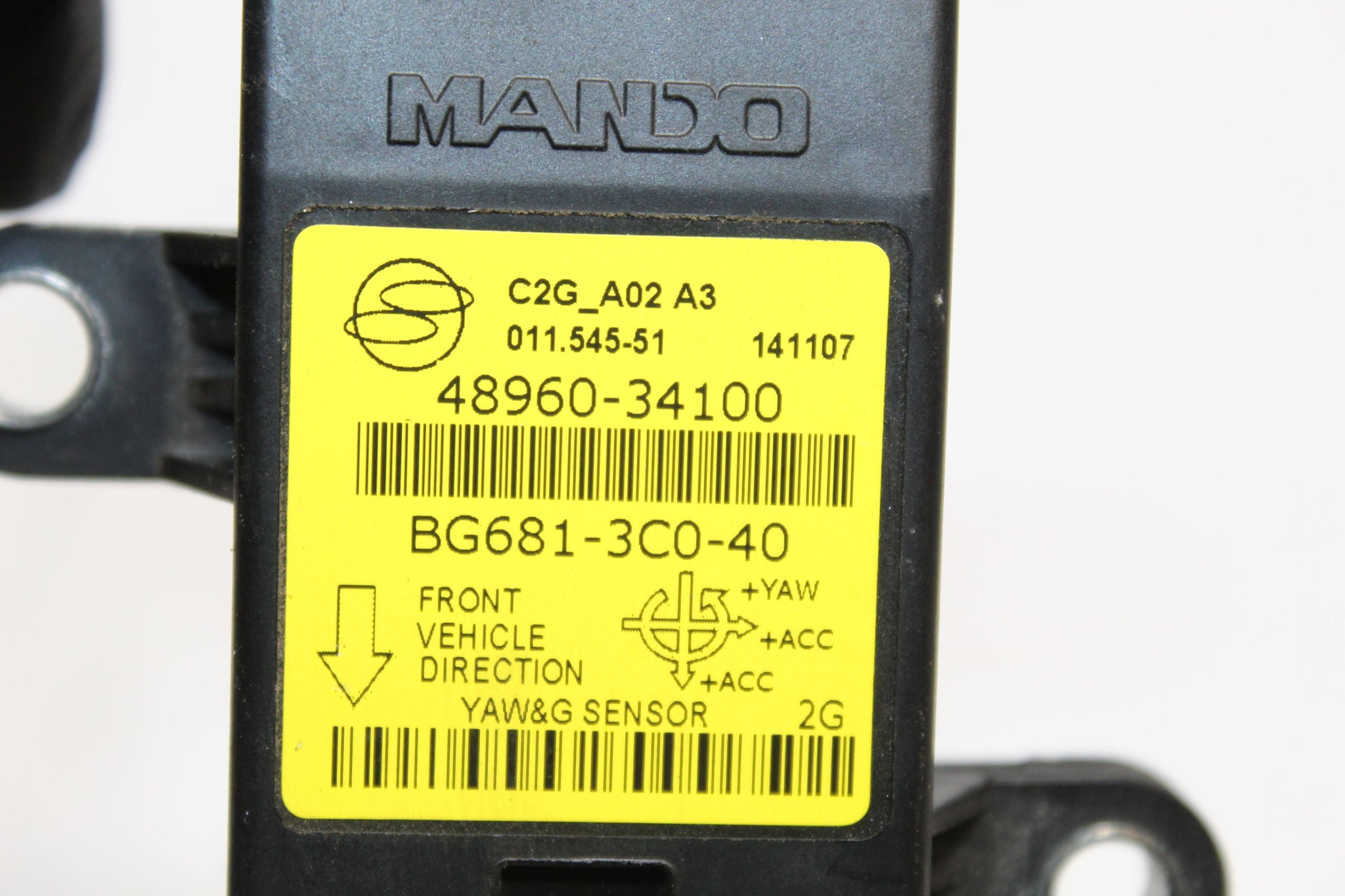 2015 SSANGYONG KORANDO 2.0 Yaw Rate Sensor 48960-34100