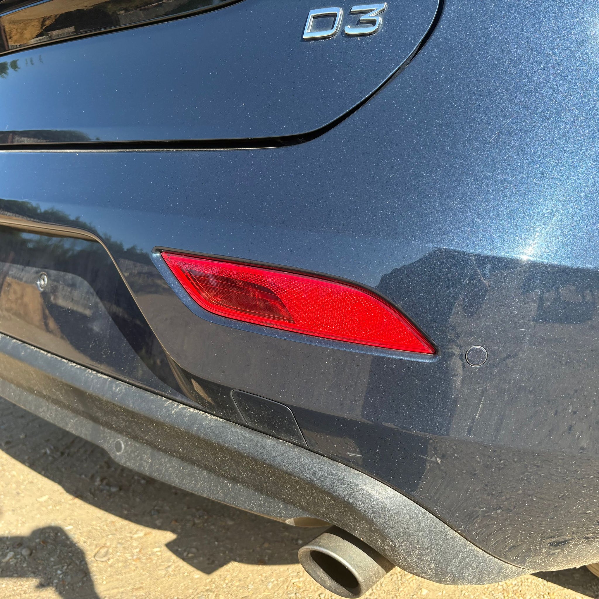 2013 VOLVO V40 COMPLETE REAR BUMPER 498-46 BLUE