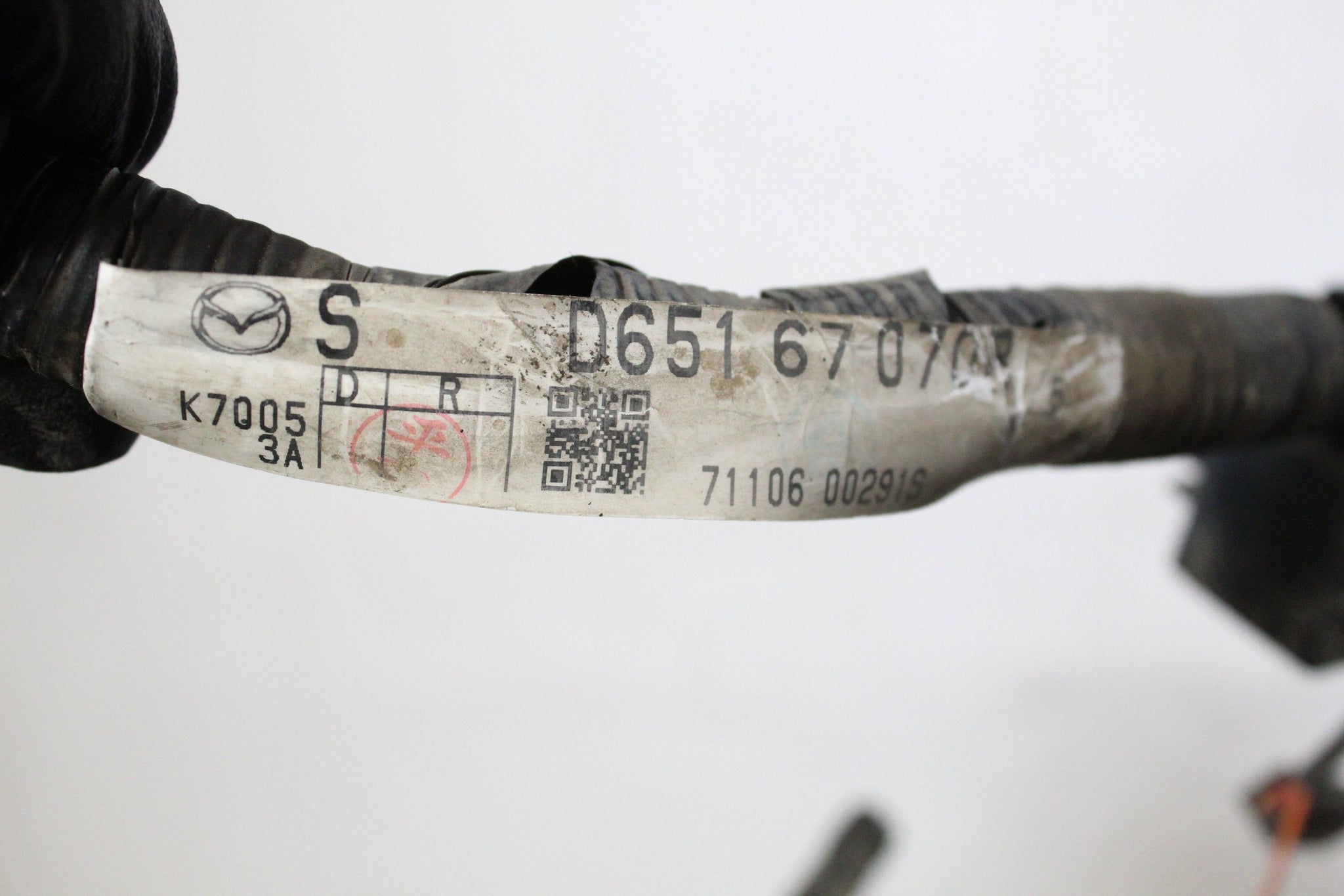 2008 MAZDA 2 1.3 Negative Battery Cable Lead K70053A