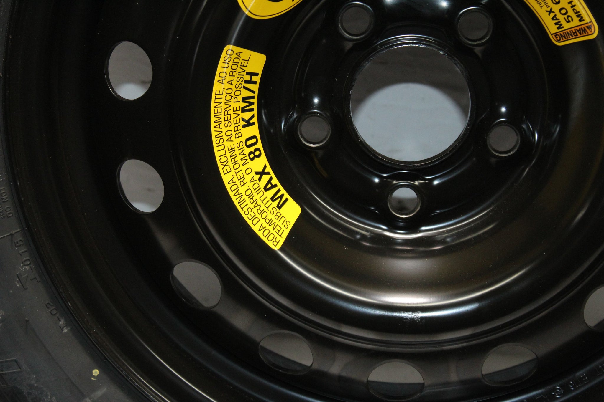 2015 SSANGYONG KORANDO Steel Spare Wheel Tyre T155 / 90  R16