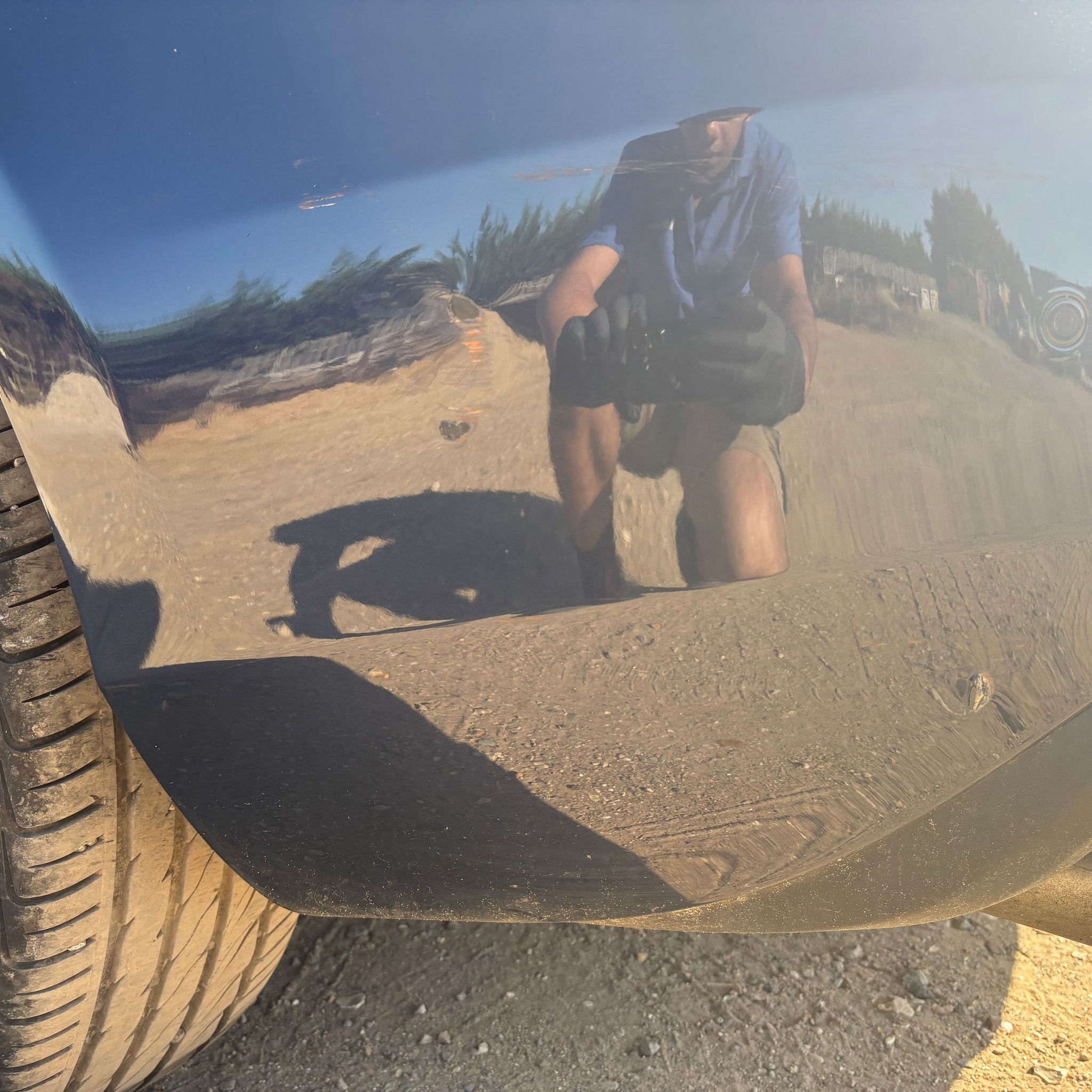 2013 VOLVO V40 COMPLETE REAR BUMPER 498-46 BLUE