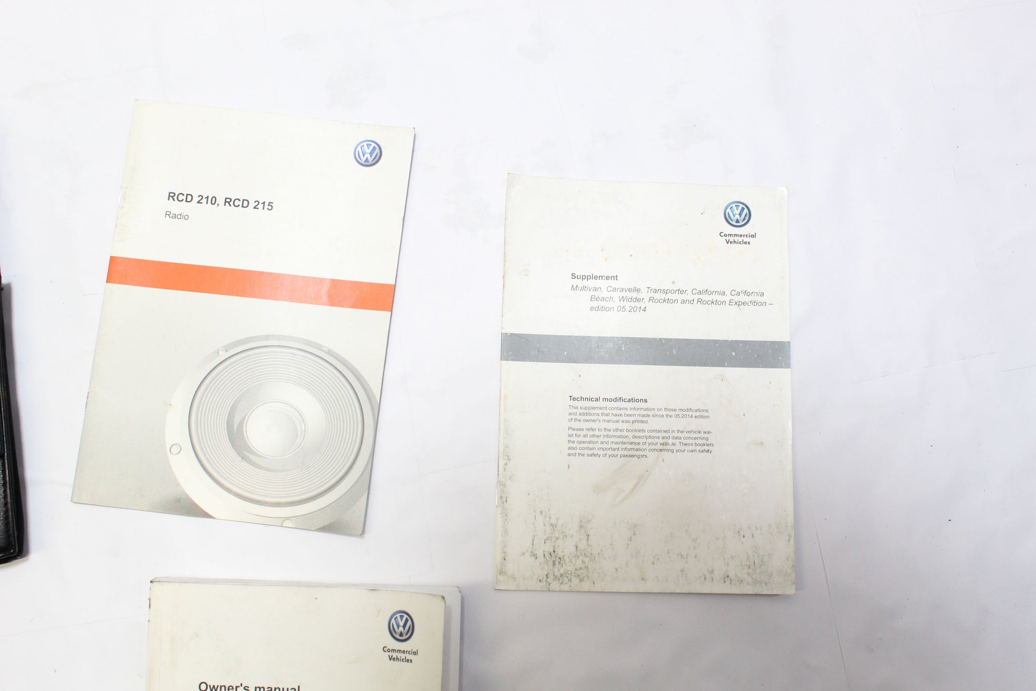 2014 VW TRANSPORTER T5 Owners Manual and Wallet