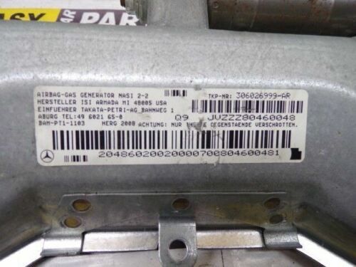 Mercedes C class W204 driver side knee airbag