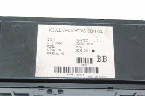 2010 CHEVROLET EPICA 2.0 LIGHTING CONTROL MODULE ECU 96647137