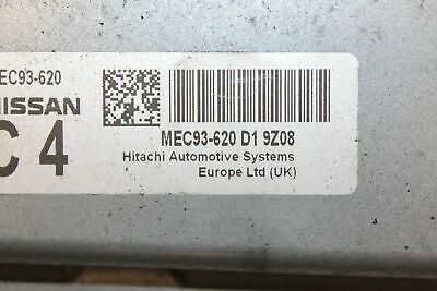 2010 NISSAN QASHQAI 1.6L ENGINE CONTROL UNIT MEC93 620 D1 9Z08