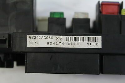 2010 SUBARU LEGACY 2.0 FUSE BOX 82241AG060