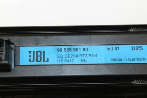 2006 PEUGEOT 407 COUPE JBL AUDIO STEREO AMPLIFIER 9653556180