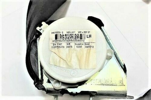 2012 FIAT 500 LEFT SIDE REAR SEAT BELT 07354925770